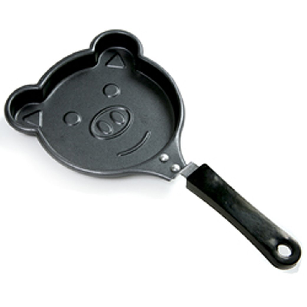 Norpro Pig-Shaped Pancake Pan - Nonstick Cast Aluminum Griddle for Fun Animal Pancakes - Perfect for Kids Breakfast, Birthday Parties & Family Brunch