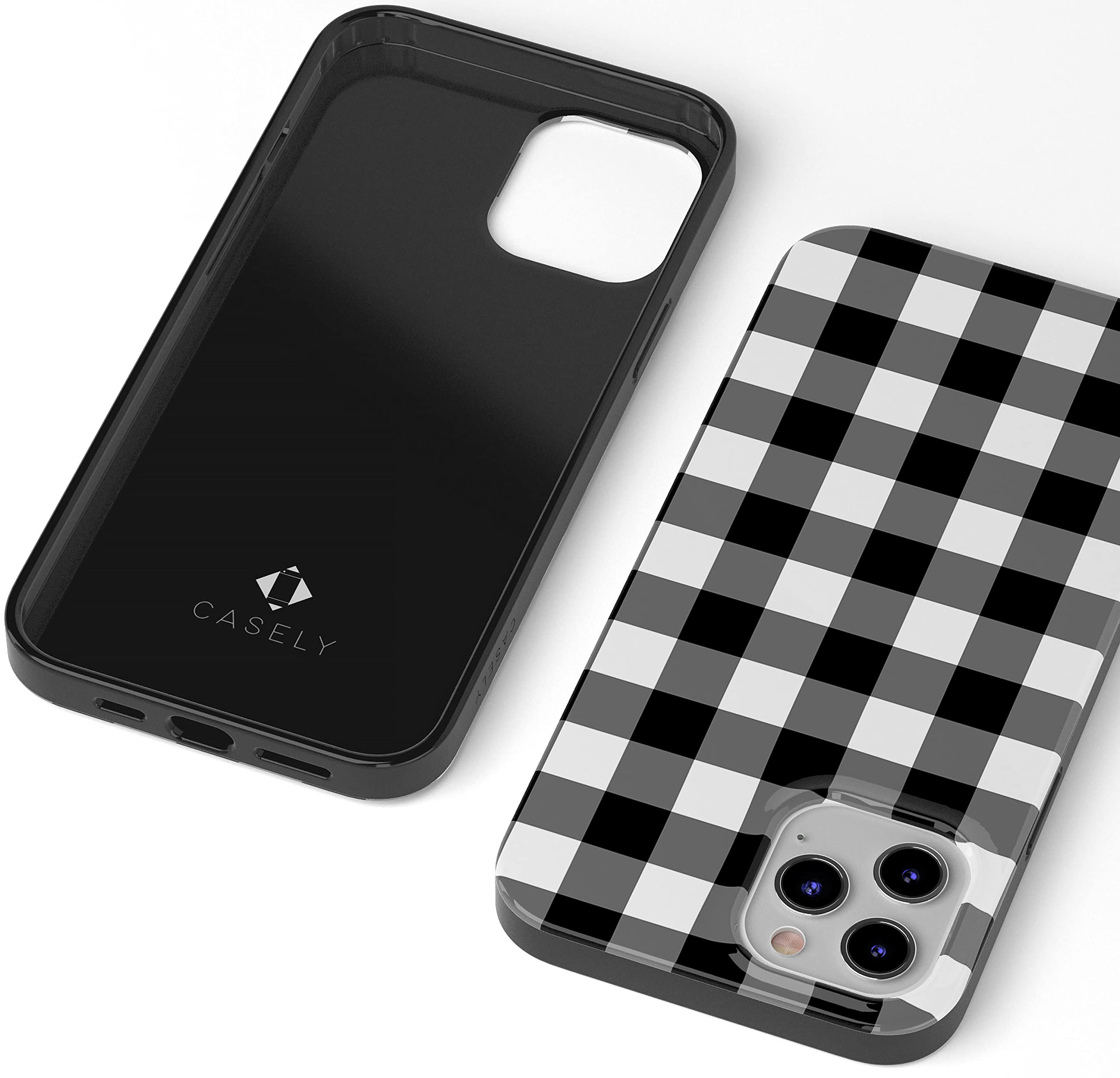 Casely iPhone 12 Pro Max Case - Check Me Out Checkerboard Design | Slim Protective Phone Cover for iPhone 12 Pro Max (6.7