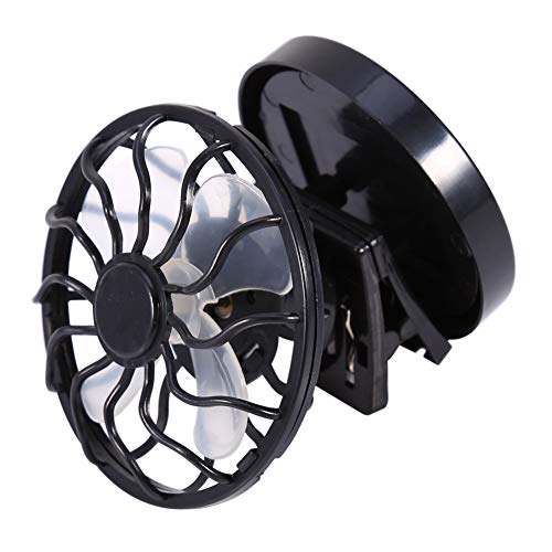 TOPINCN Portable Clip-on Solar Fan - Mini Electric Fan for Outdoor Camping, Indoor Gym, Treadmill & Office - No Battery Needed - Perfect for Travel, Hiking & Home Use