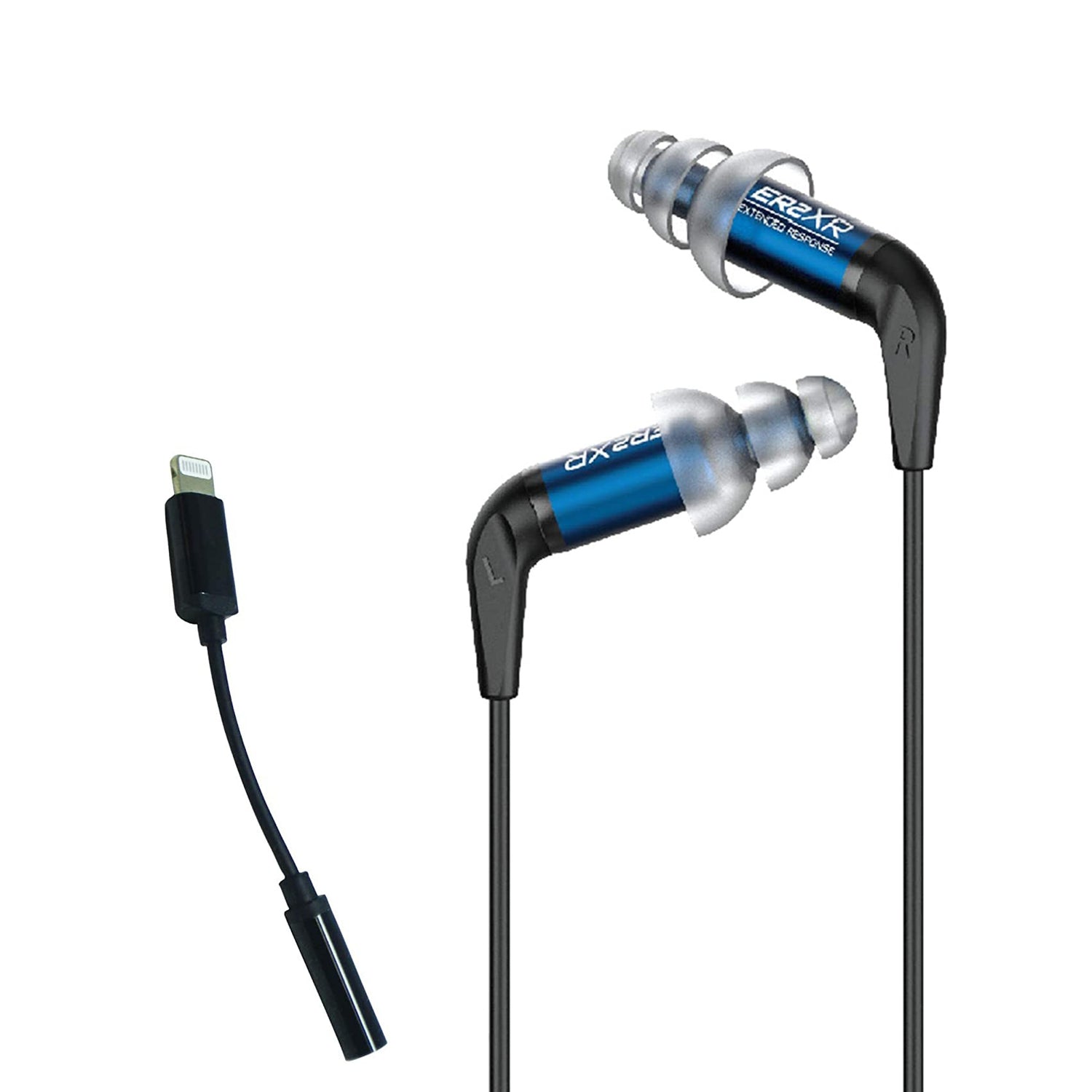 Etymotic ER2 Limited Edition Noise Isolating Earphones with Lightning Adapter & Dual Flange Tips - Perfect for Audiophiles, Musicians, and Travelers