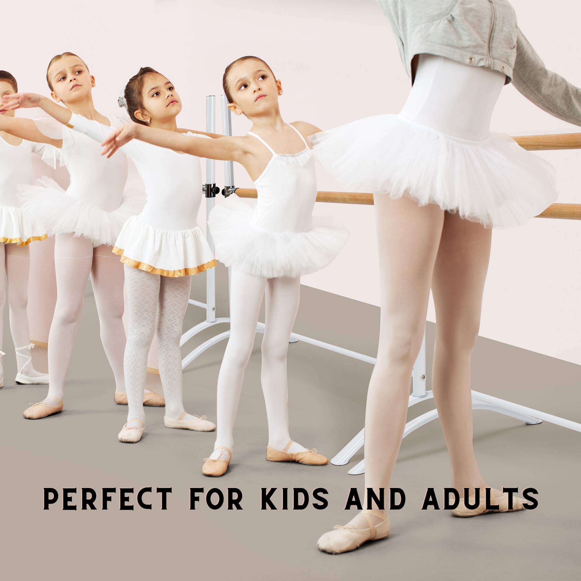 Portable Ballet Barre for Home Workout - Adjustable Free Standing Dance Bar for Adults & Kids, 100% Real Wood Construction - Perfect for Ballet Practice, Stretching & Fitness Training at Home