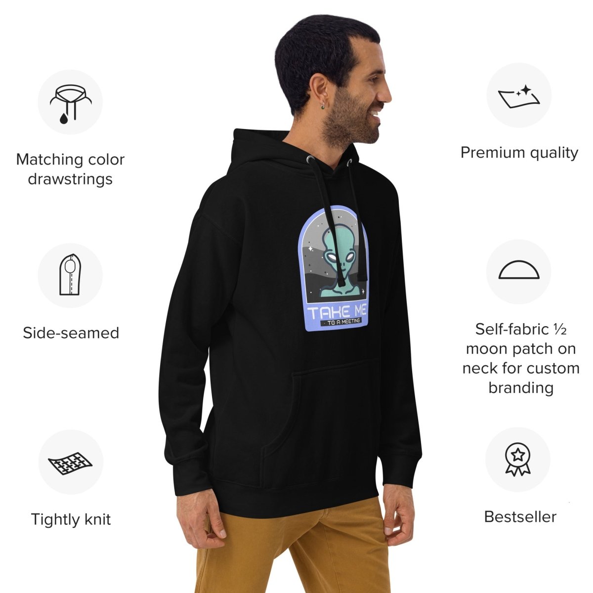 Premium Unisex Hoodie for Business Meetings & Casual Wear | Comfortable Office & Outdoor Pullover Sweatshirt