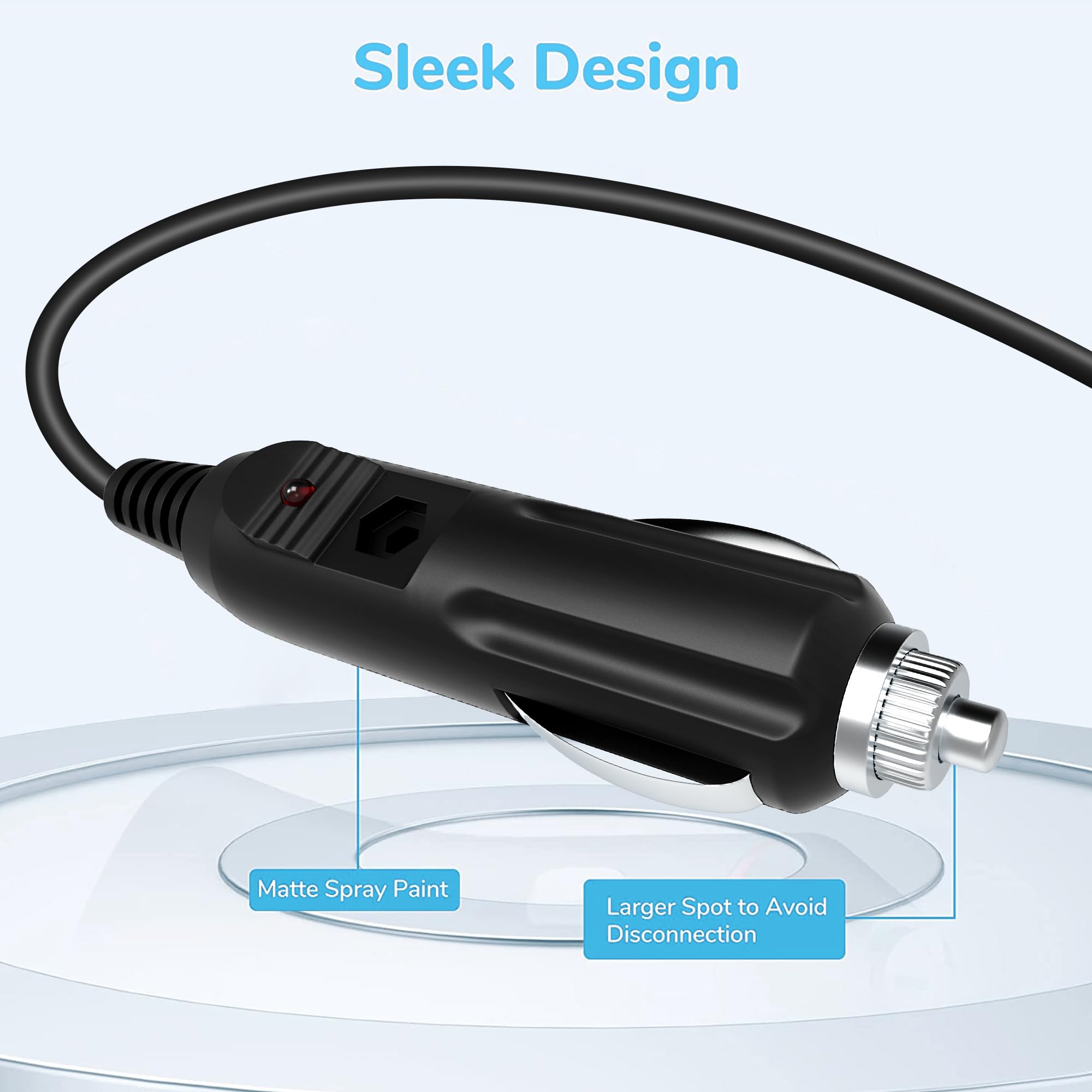HISPD Car DC Adapter for ICOM VHF UHF Transceiver Radio BC-152 BC-192 Class 2 Auto PSU - Power Supply for Mobile Communication in Vehicles, Emergency & Outdoor Use