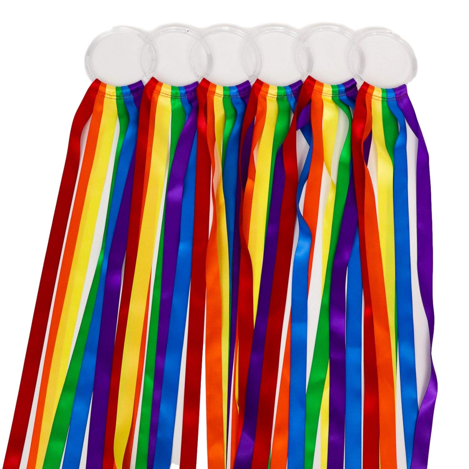 6-Piece Rainbow Hoop Set with 24