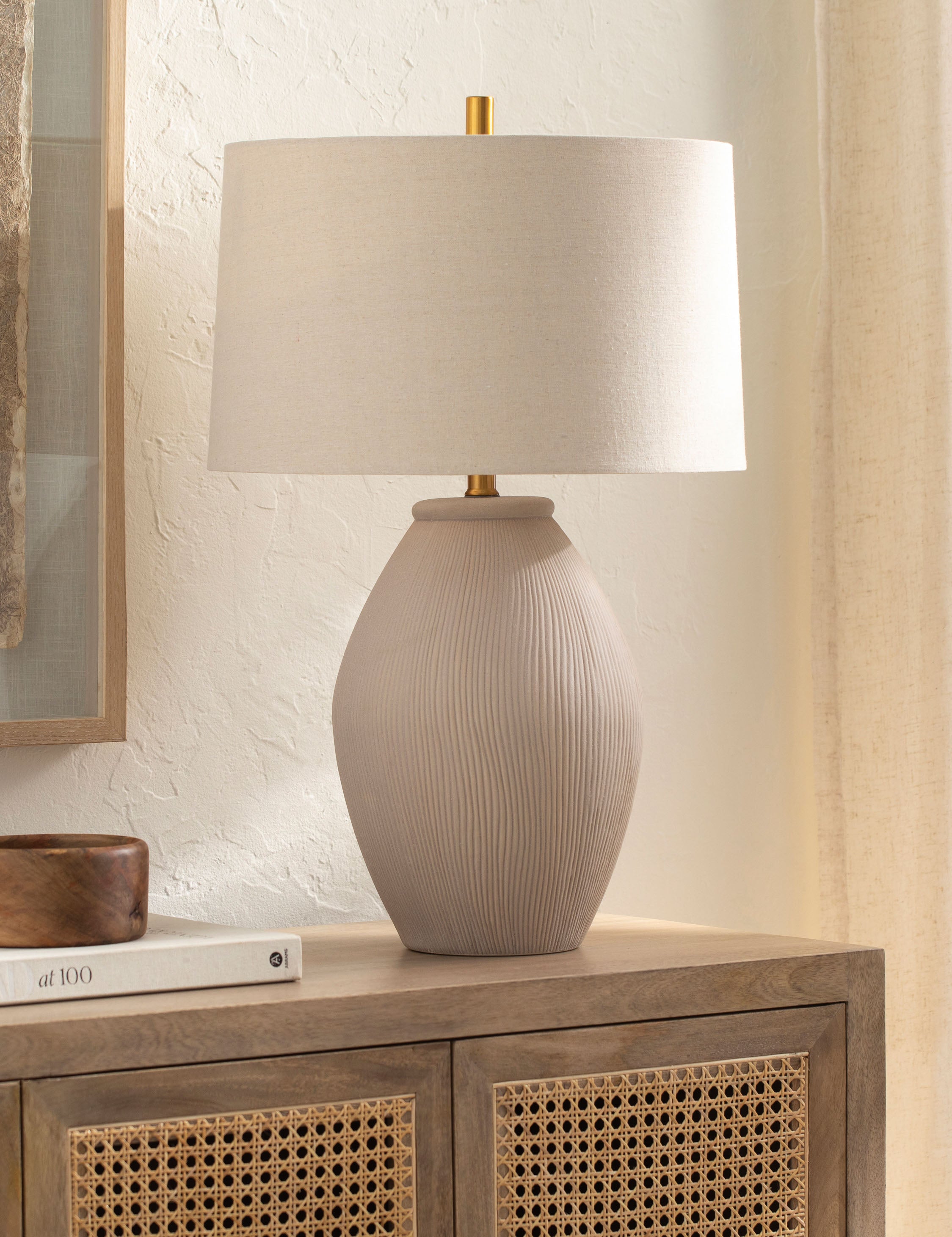 Chambley Table Lamp - Modern LED Nightstand Lamp with USB Port, Touch Control & Adjustable Brightness - Perfect for Bedroom, Living Room & Office Decor