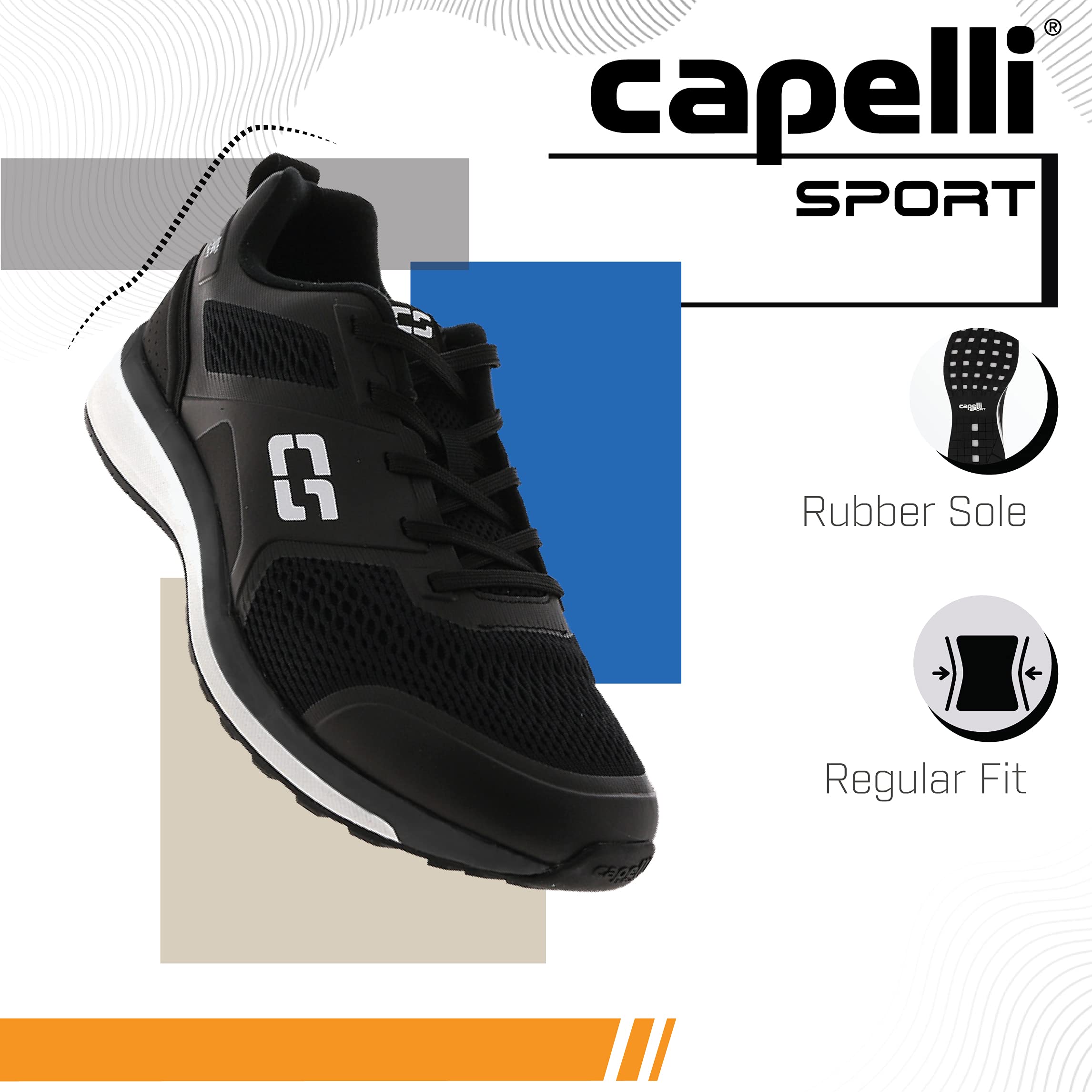 Capelli Sport Men's Running Sneakers - Lightweight Athletic Shoes for Jogging, Gym & Casual Wear - Breathable Comfort Walking Shoes for Men