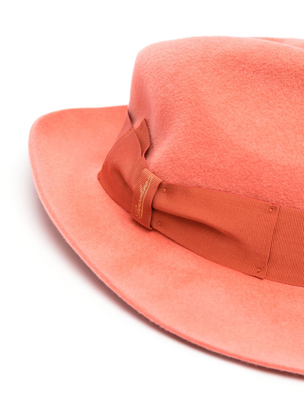 Borsalino Pink Women's Fashion Hat - Elegant Wide Brim Fedora for Summer Outfits, Beach, and Outdoor Events