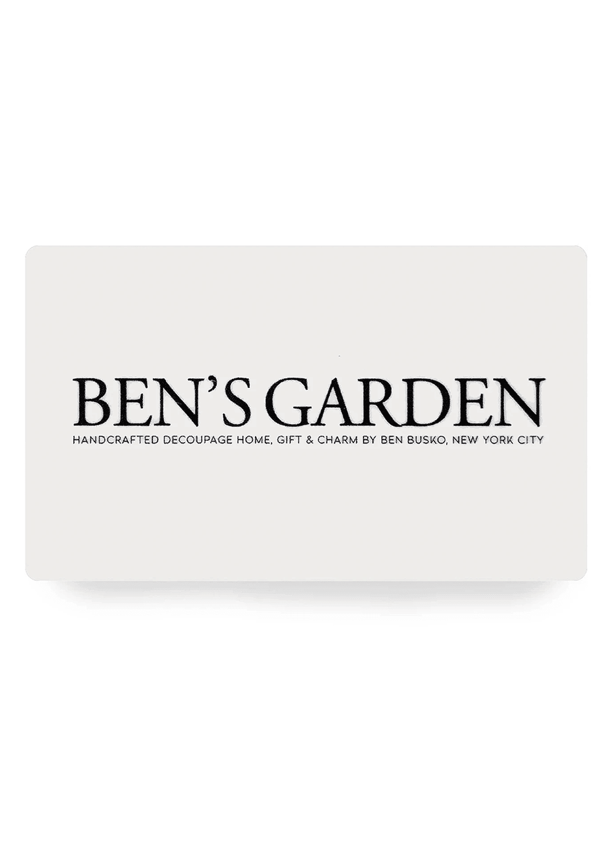 Ben's Garden E-Gift Cards - Perfect for Birthdays, Holidays & Special Occasions | Send Digital Gift Cards Online