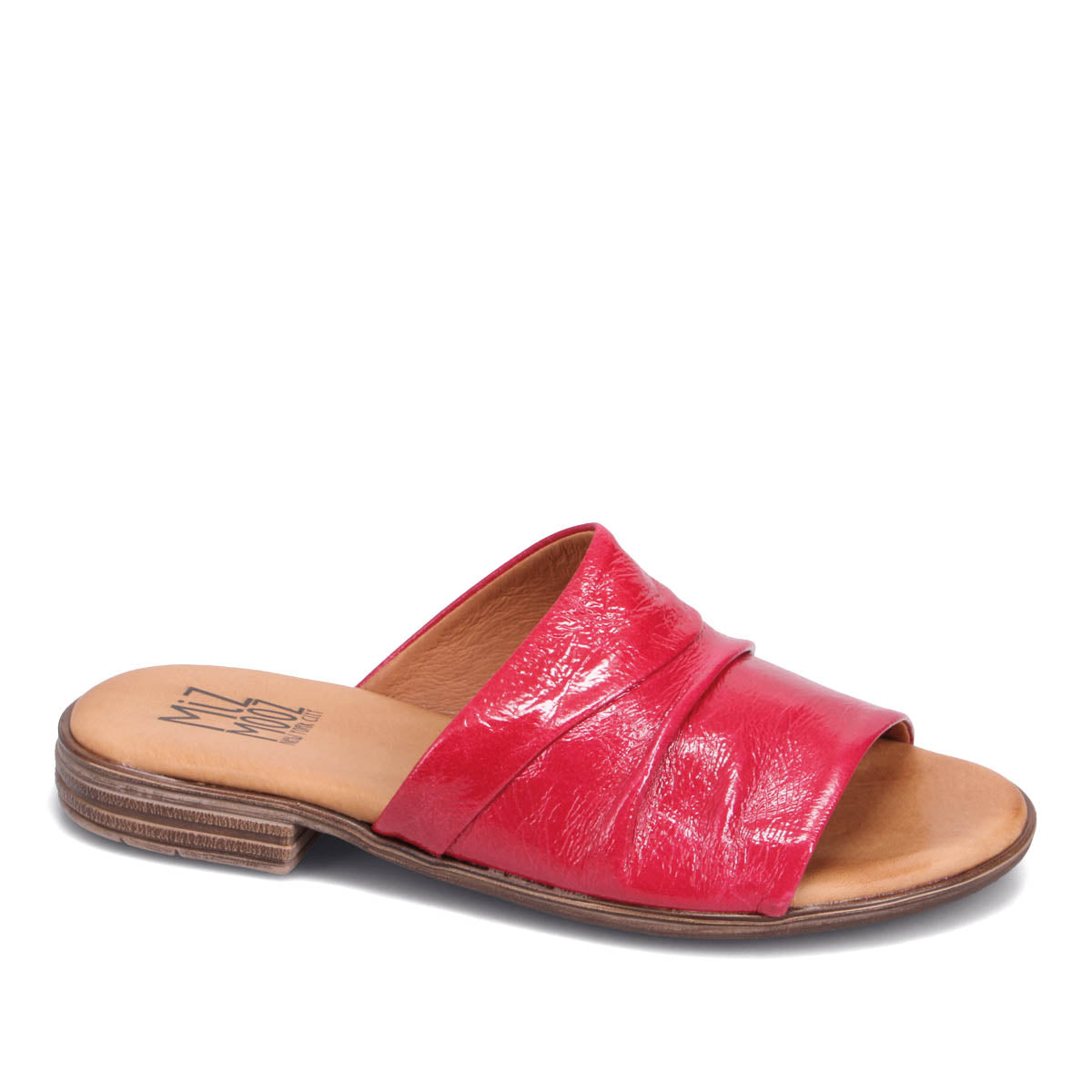 Delilah Patent Leather Slide Sandals for Women - Comfortable Summer Casual Shoes for Beach, Pool, and Everyday Wear