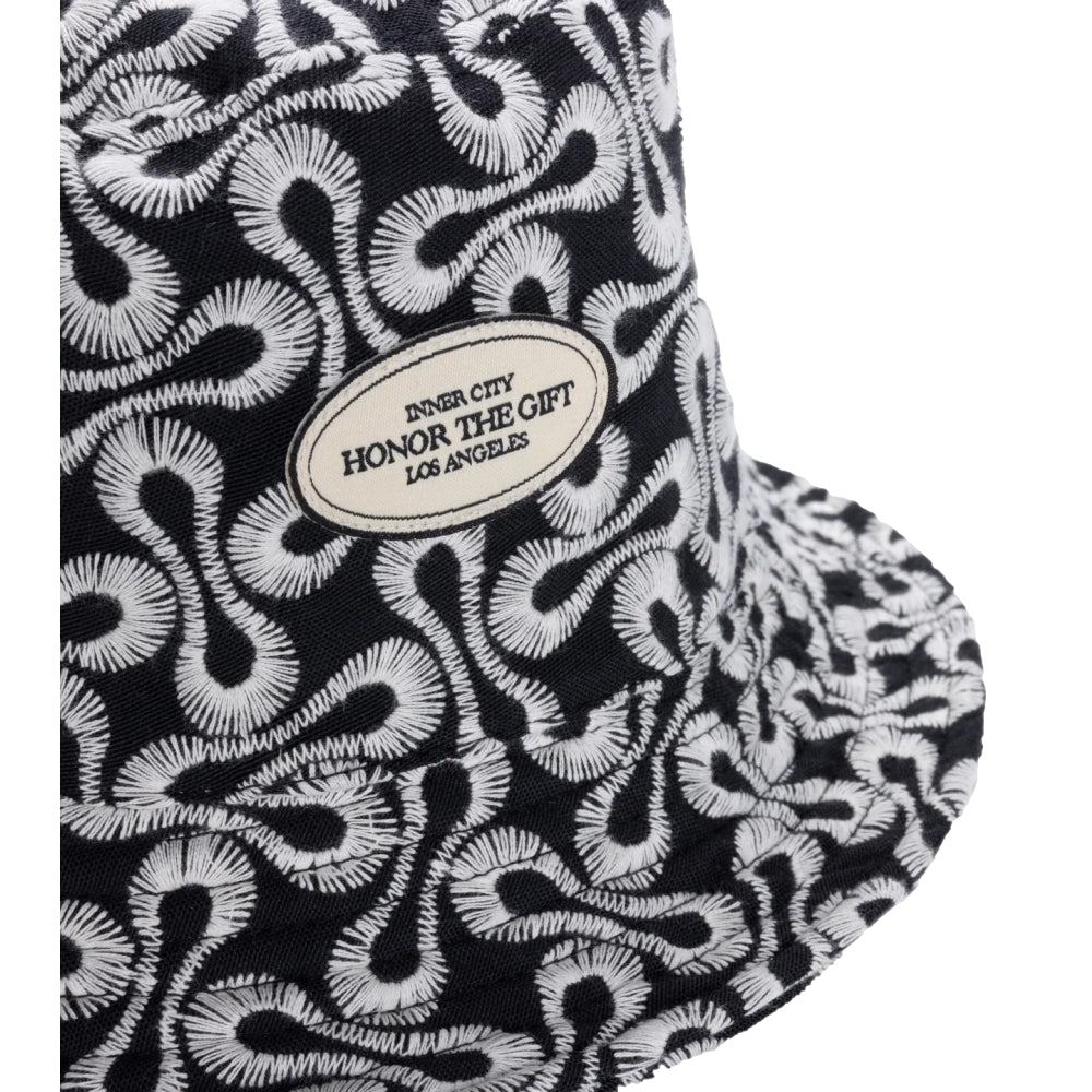 HONOR THE GIFT Infinity Bucket Hat for Men & Women - Adjustable Sun Hat for Outdoor Activities, Beach, Hiking, and Travel - Black