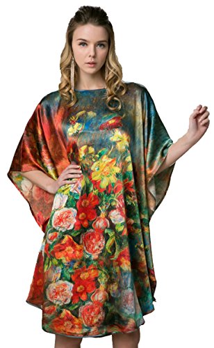 Painted Floral Scene, Muticoloured