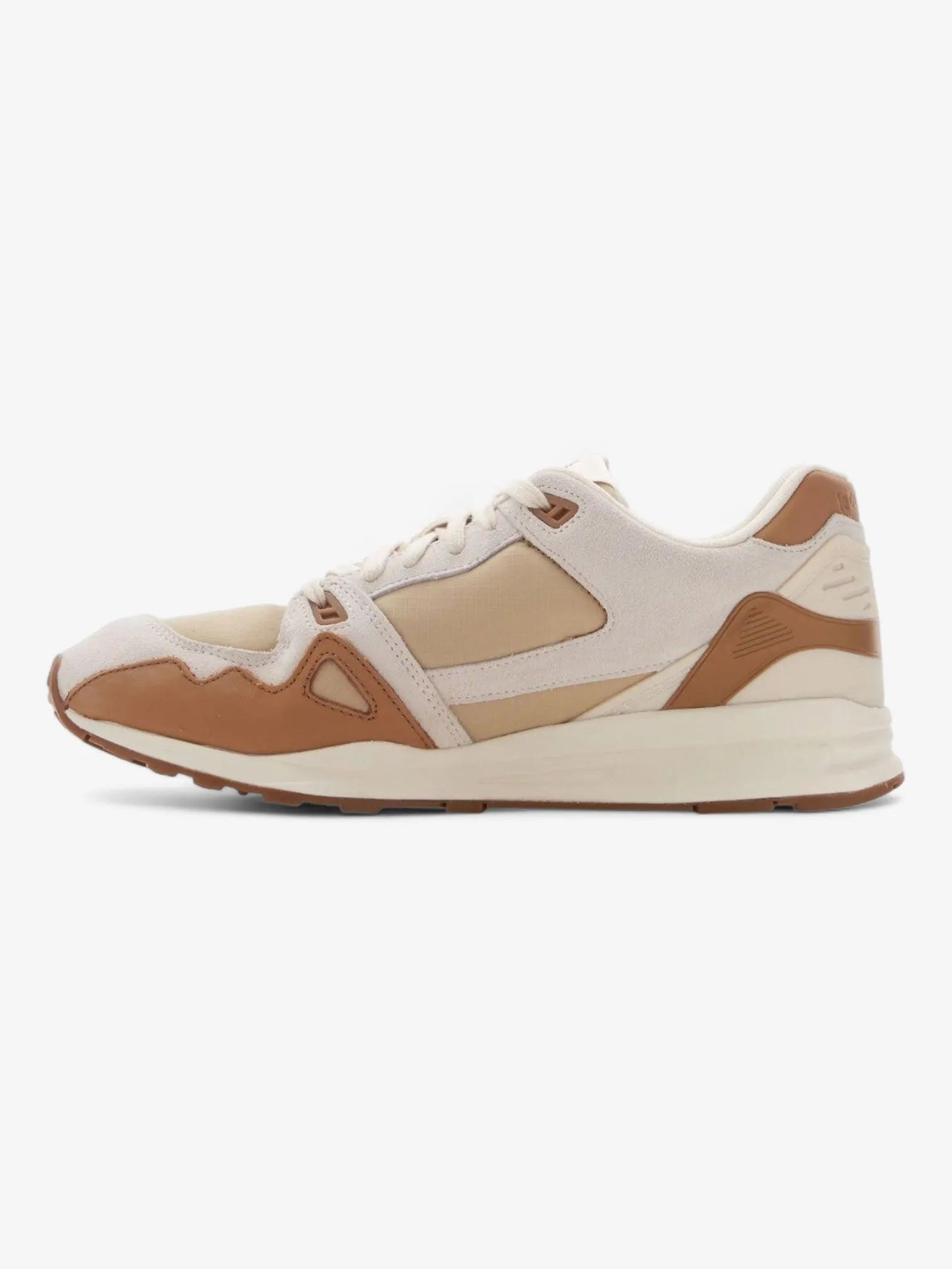 Le Coq Sportif R1000 Ripstop Sneakers - Beige & Brown Men's Running Shoes for Jogging, Gym & Casual Wear
