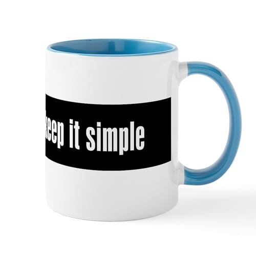 White/Blue Inside - KEEP IT SIMPLE Mug