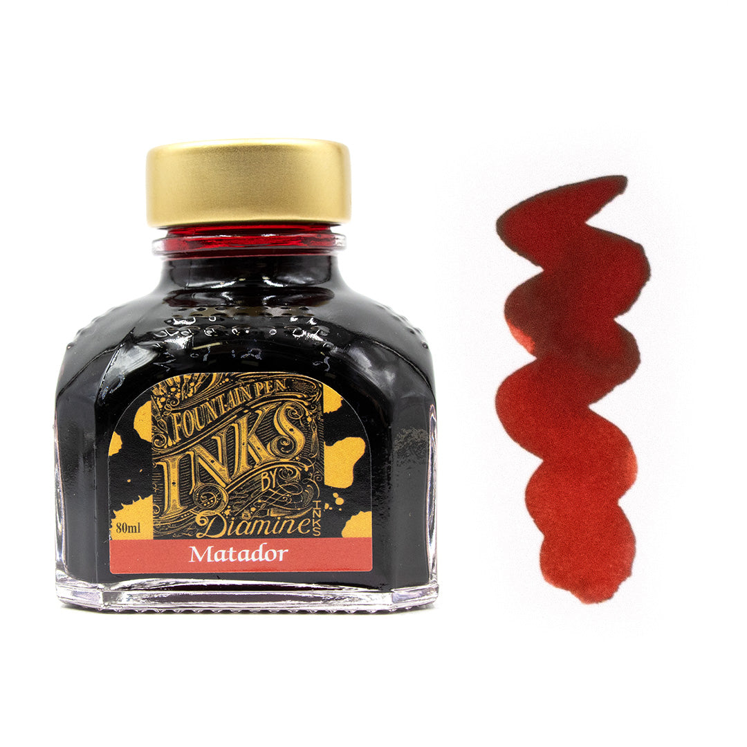 Premium Diamine Ink Bottle 80ml - Vibrant Fountain Pen Ink for Calligraphy, Journaling & Artistic Writing - Smooth Flow & Rich Colors