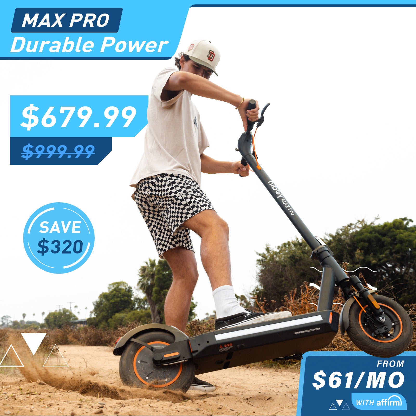 Hiboy MAX Pro Electric Scooter for Adults - 350W Motor, 19mph Speed, 17 Mile Range - Perfect for Commuting & Urban Travel
