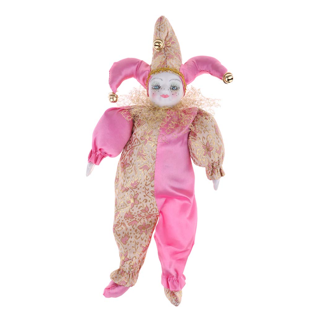SM SunniMix 30cm Ceramic Collectible Doll with Handmade Costume - Vintage Style Adult Collector's Item for Home Decor, Gift Giving, and Display Showcase
