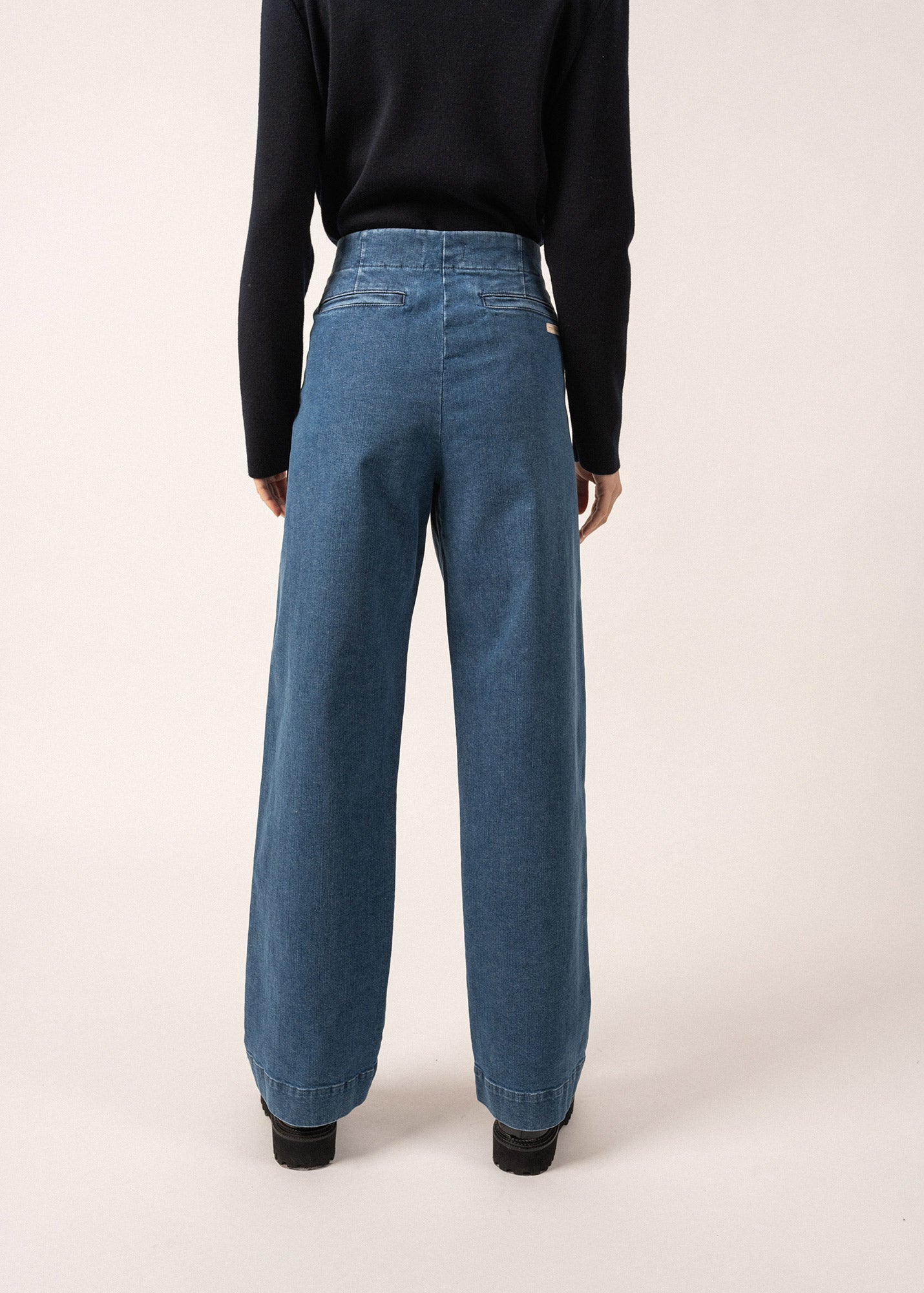TORIE High Waist Wide Leg Jeans for Women - Stretch Denim Pants with Comfortable Fit - Perfect for Casual Wear, Office Outfits and Weekend Style