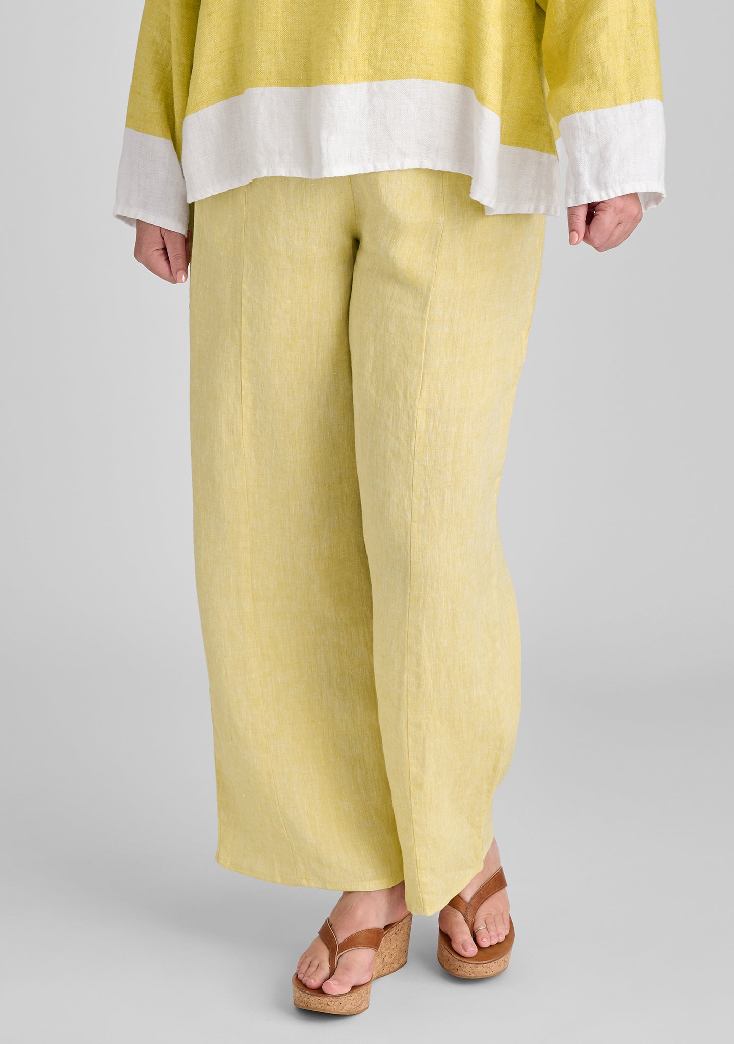 Amelia Linen Pants for Women - Breathable & Comfortable High Waisted Wide Leg Trousers - Perfect for Summer, Office, and Casual Wear