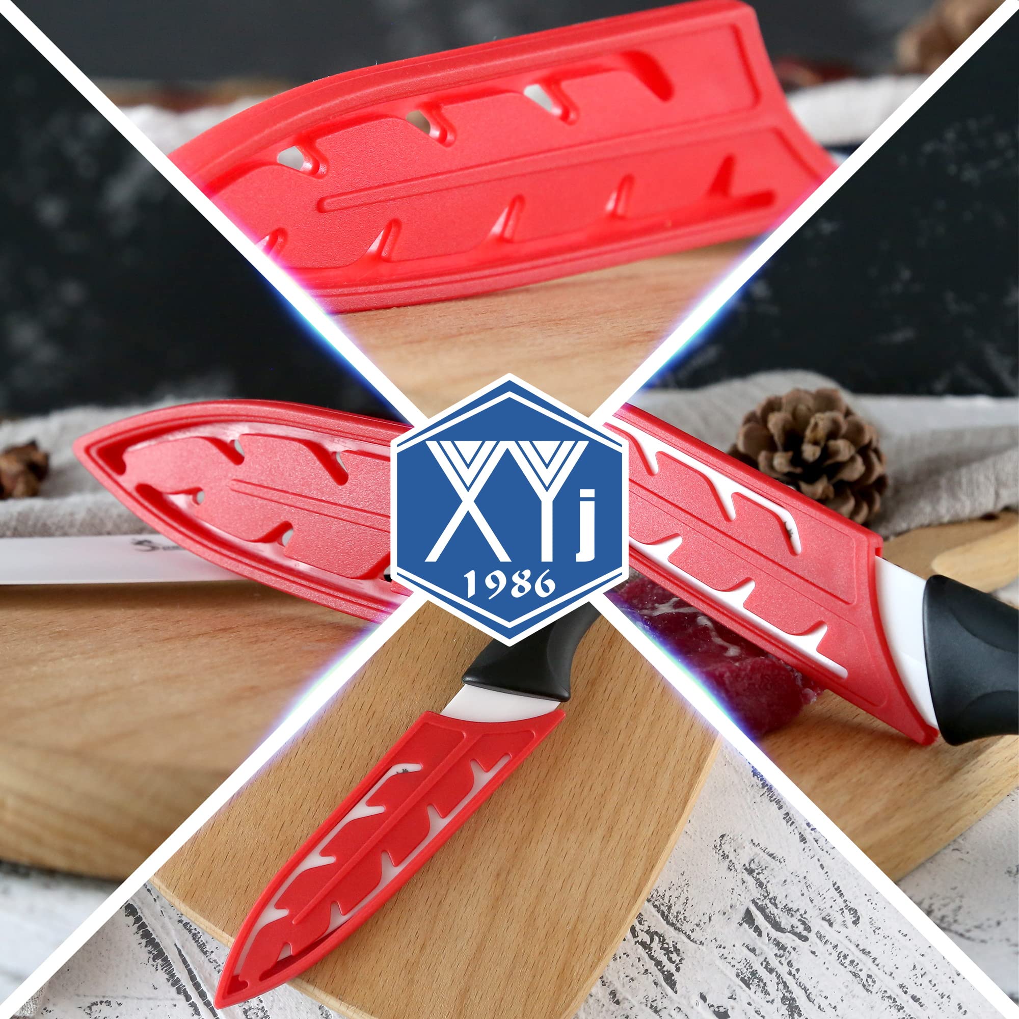 XYJ 2-Pack Universal Knife Sheath Protectors - Premium Edge Guards for 5