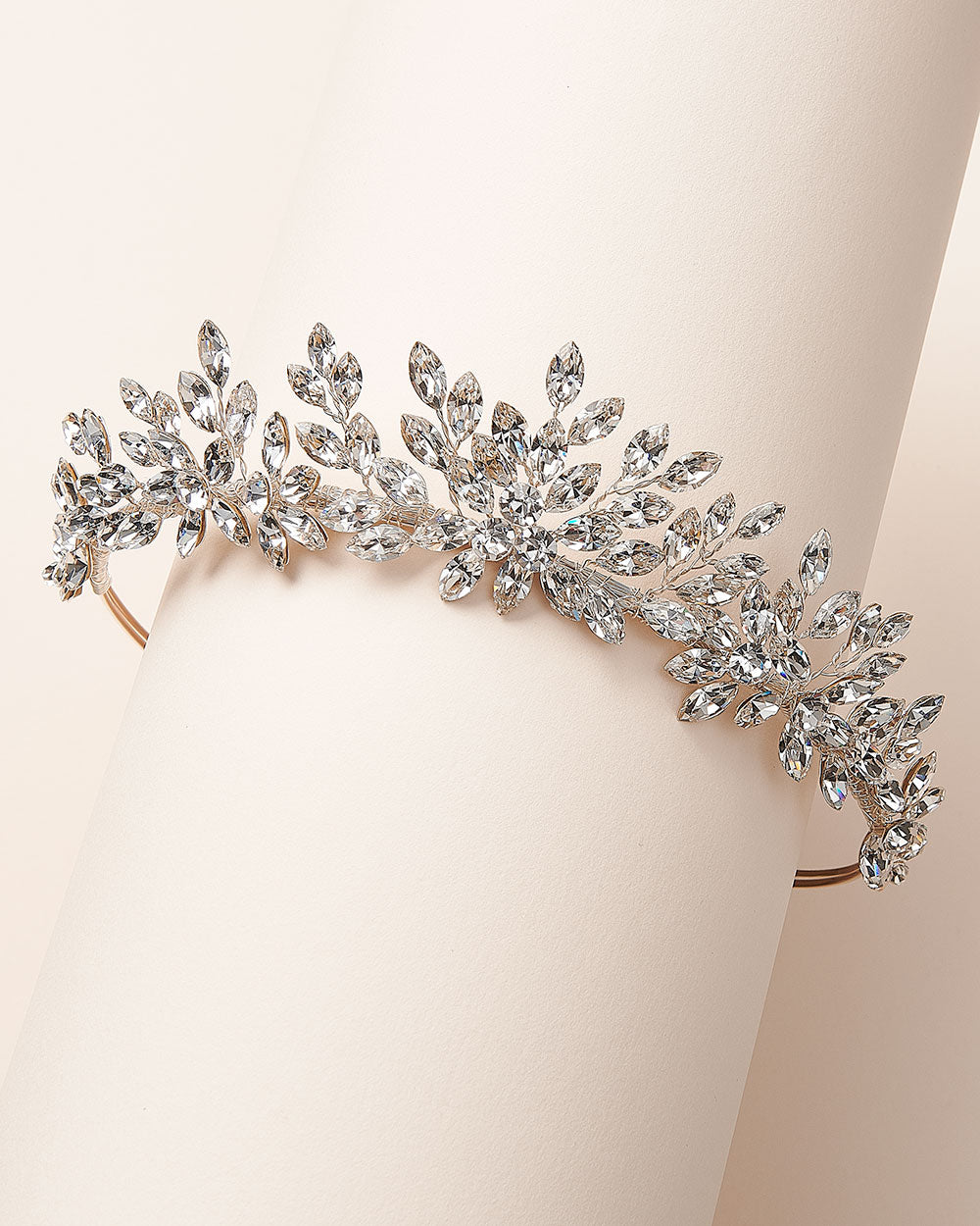 Sparkling Tessa Crystal Wedding Tiara – Elegant Bridal Headpiece for Brides, Princess Style Hair Accessory – Perfect for Weddings, Prom, Pageants & Special Occasions