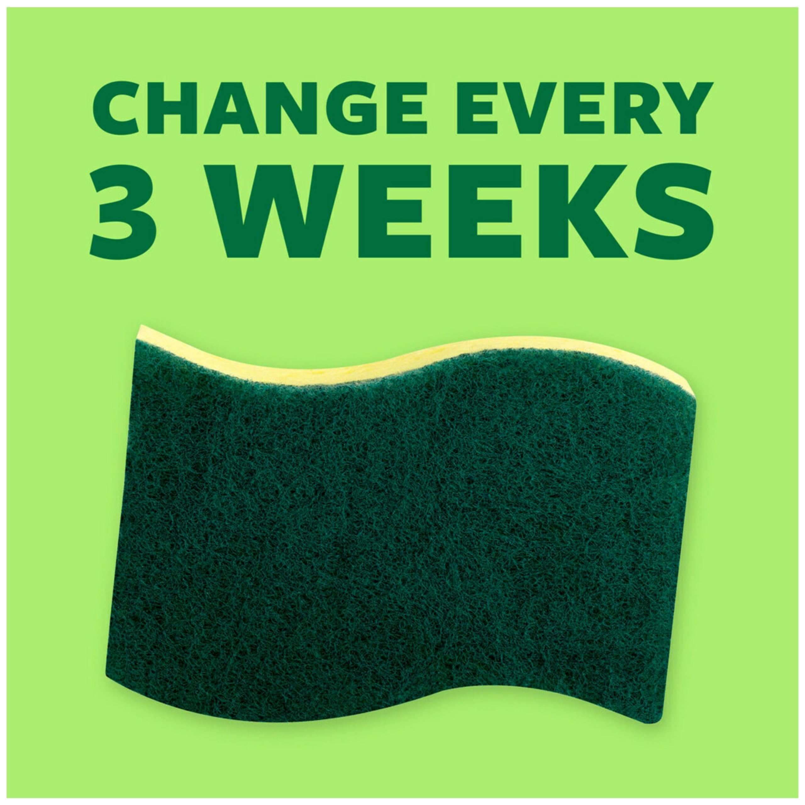 Scotch-Brite Heavy Duty Scrub Sponges - 36 Pack | Non-Scratch Kitchen & Household Cleaning Sponges | Safe for Non-Coated Cookware, Pots & Pans | Perfect for Tough Stains, Grease & Grime Removal