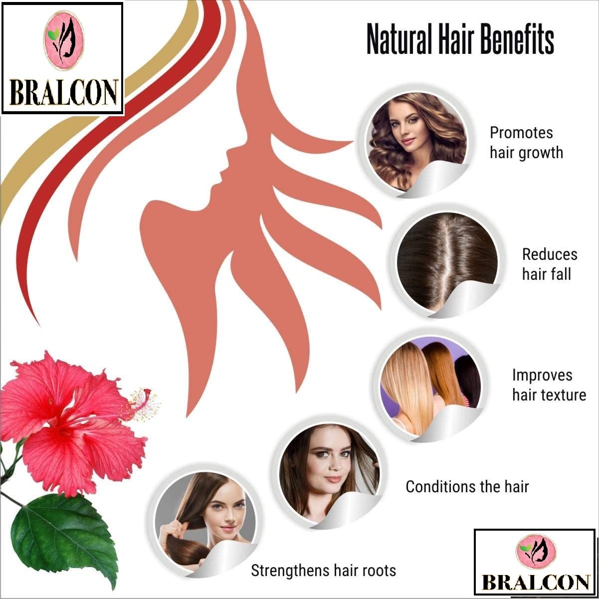 Organic Neem, Bhringraj & Hibiscus Flower Powder Combo - 300g (100g x 3) | Natural Skin Whitening & Hair Growth Treatment | For Face Care, Hair Conditioning & Scalp Health | Vegan, Chemical-Free Beauty Solution for Glowing Skin & Stronger Hair