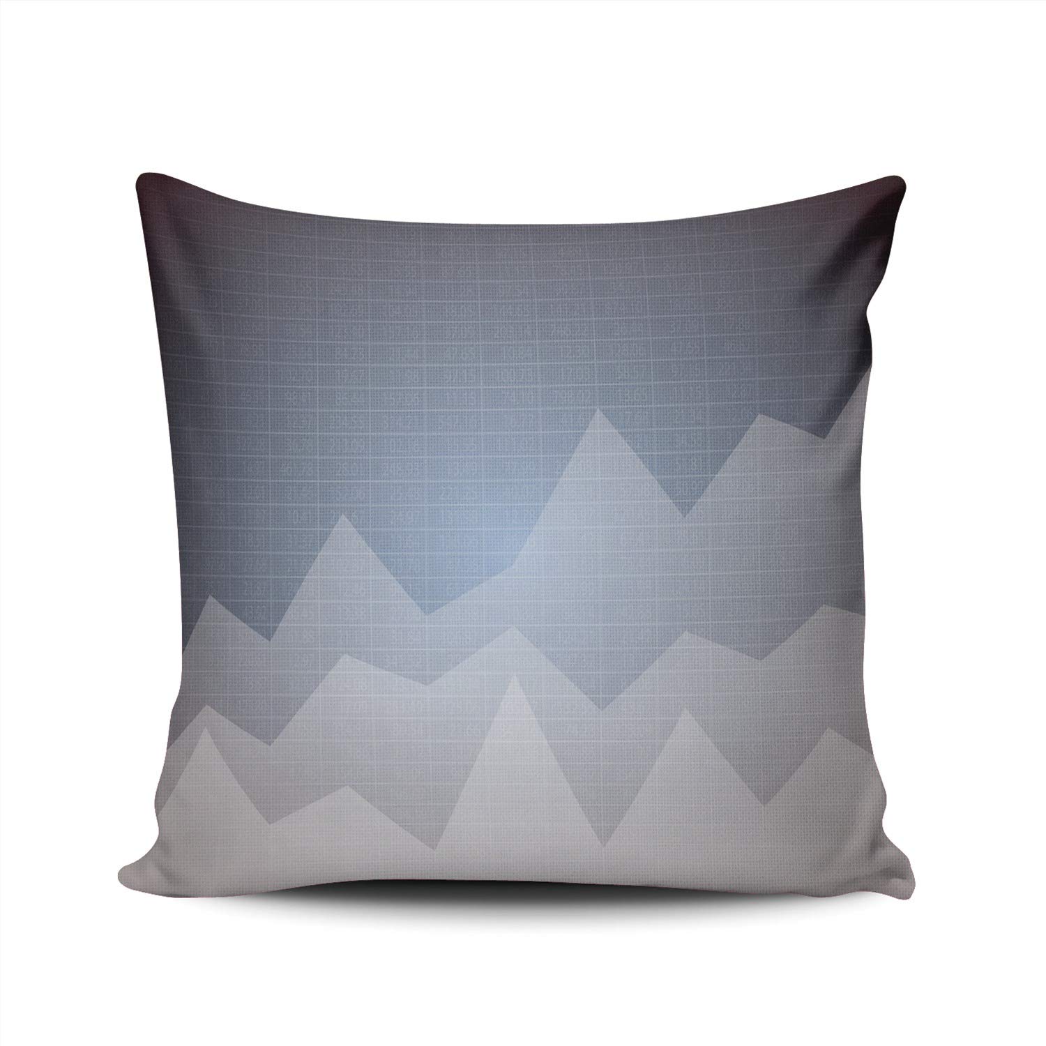 Uptrend Line Graph Financial Chart Pillow Cover - 16x16 Inch Square Decorative Throw Pillow Case with Hidden Zipper, Double Sided Printing | Perfect for Office Decor, Home Decor, and Stock Market Enthusiast Gifts