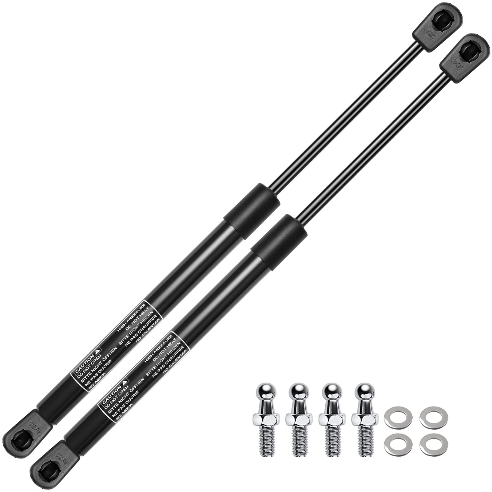 Premium 19.69 Inch 60lb Gas Spring Lift Supports - Heavy Duty Replacement for Toolbox, Cabinet, Sliding Window, Storage Bed, Bench Lids, Basement Door & Boat Hatch (2-PC Set) - Perfect for Automotive, Marine & Home Improvement Projects