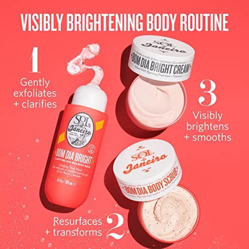 Sol de Janeiro Bom Dia Bright Body Wash - Hydrating & Glowing Shower Gel for Smooth Skin | Perfect for Daily Use & Spa Days