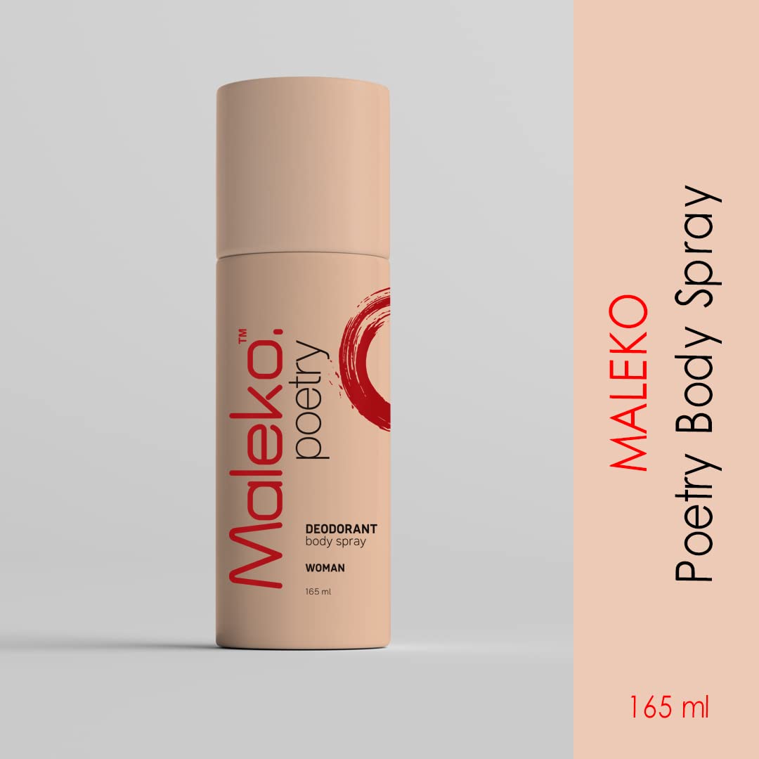 Maleko Women's Deodorant Body Spray - 5.6oz (165ml) | Long-Lasting Fragrance for Daily Freshness & Confidence | Perfect for Workouts, Office & Everyday Use