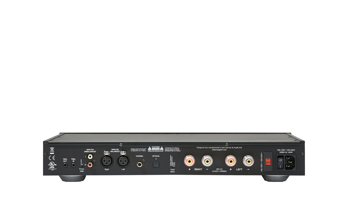 Lyngdorf SDA 2400 Power Amplifier with Trigger Cable & 4 RU Rack Mount - Perfect for Home Theater & Professional Audio Systems
