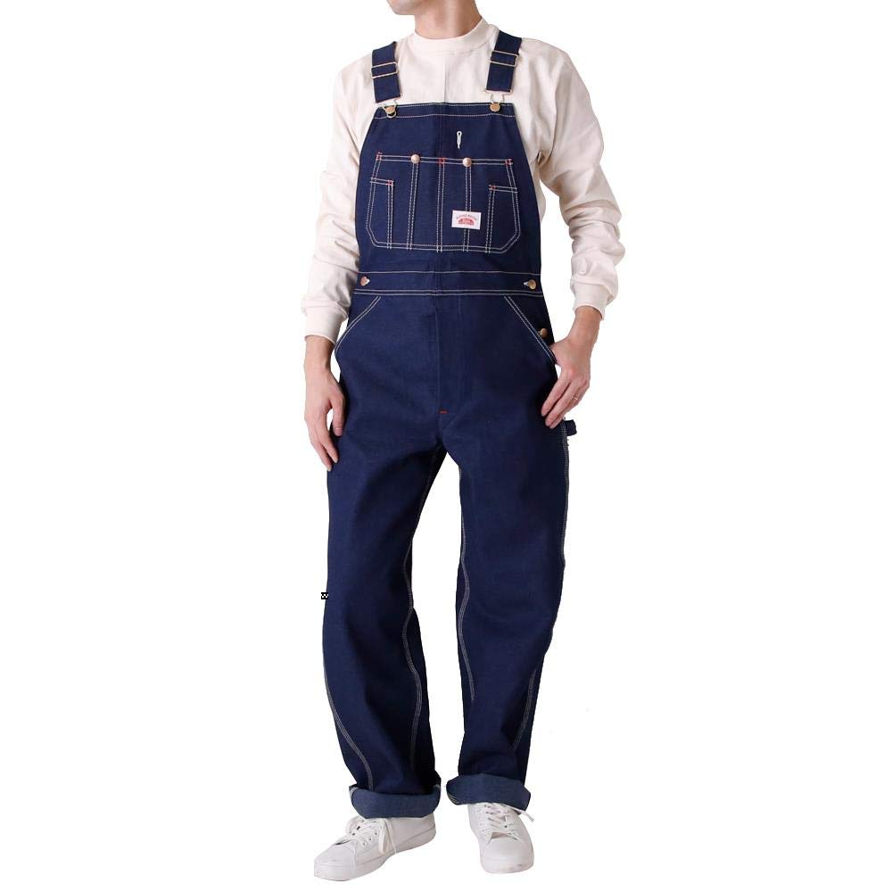 Round House Men's Classic Overalls - Durable Denim Bib Overalls for Work, Farming & Outdoor Activities - Comfortable & Stylish Workwear for Men