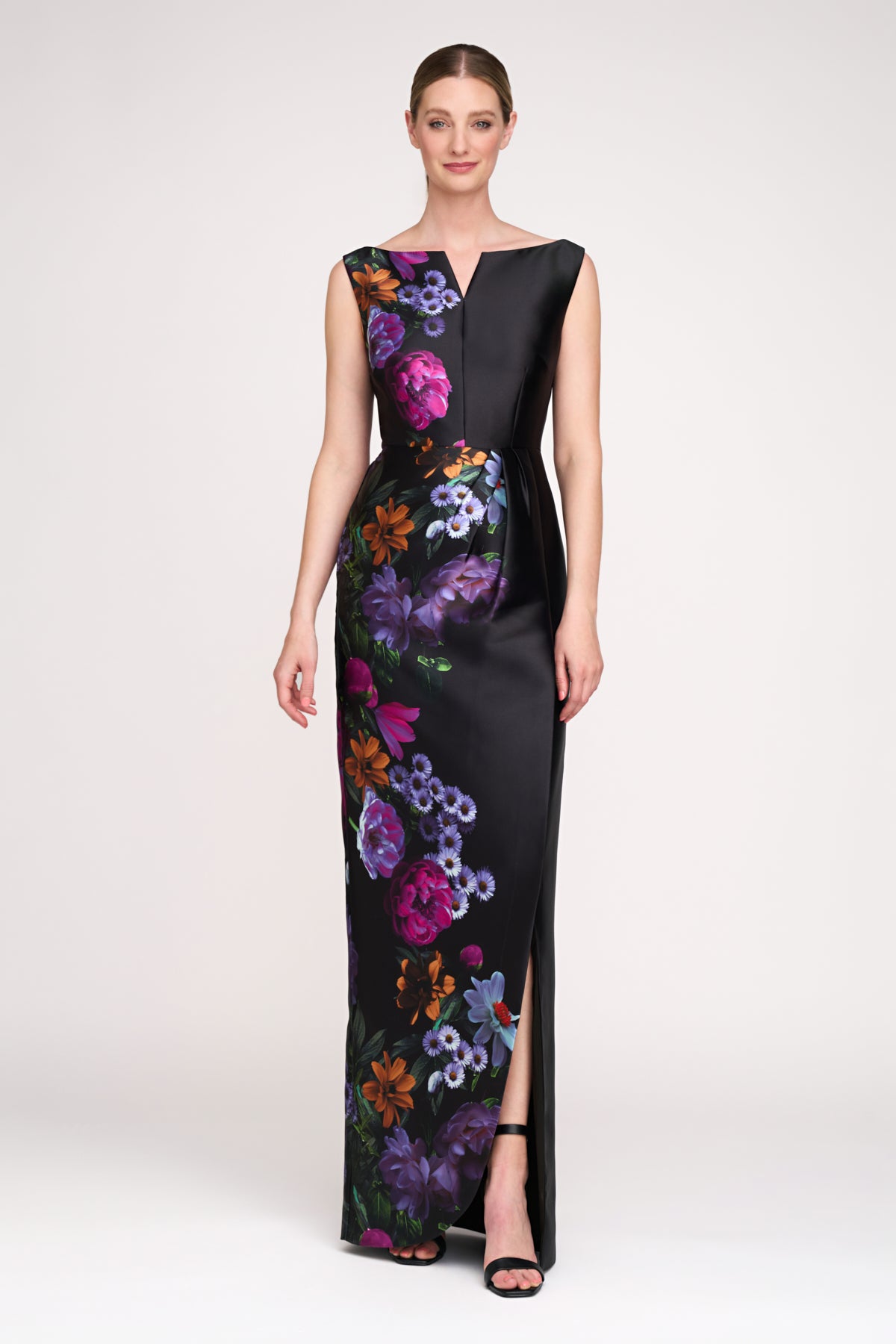 Elegant Helene Column Gown - Women's Formal Evening Dress for Prom, Wedding & Special Occasions