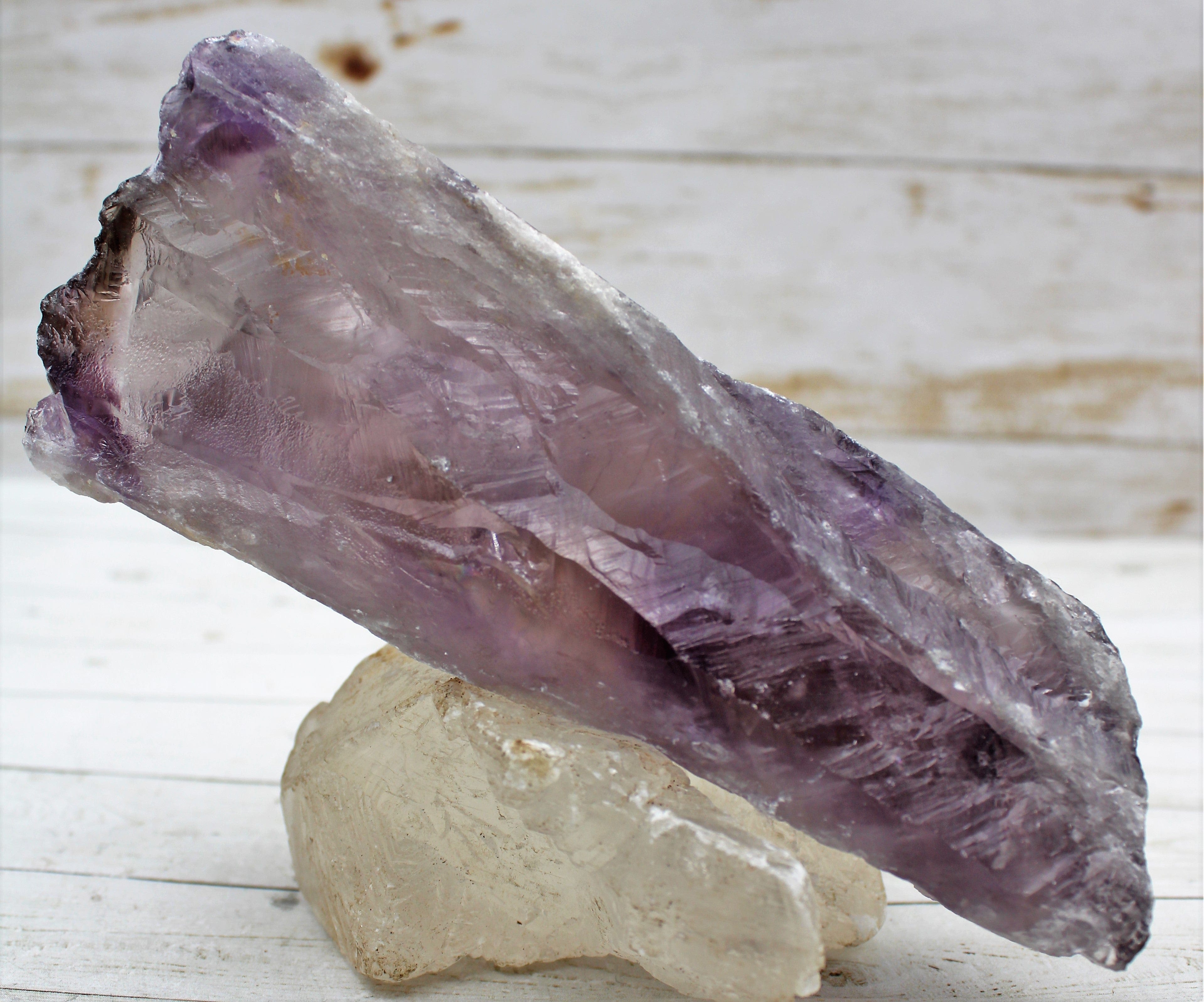 Natural Amethyst Healing Wand - Genuine Bahai Crystal for Meditation, Energy Cleansing & Chakra Balancing | Perfect for Reiki, Yoga & Spiritual Practices