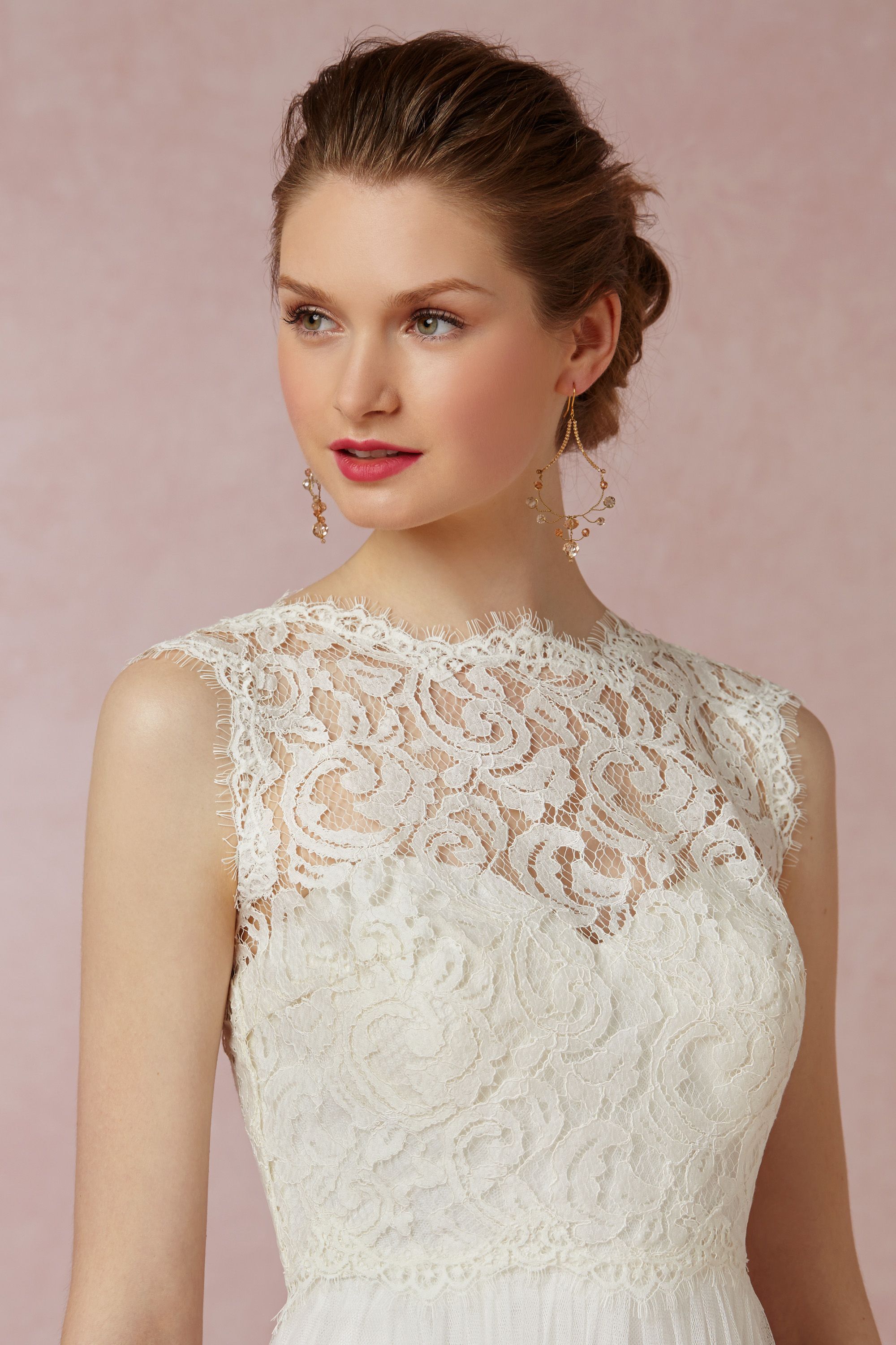 BHLDN Tadashi Shoji Savannah Bridal Topper - Elegant Lace Wedding Dress Cover-Up for Brides, Perfect for Beach & Outdoor Ceremonies