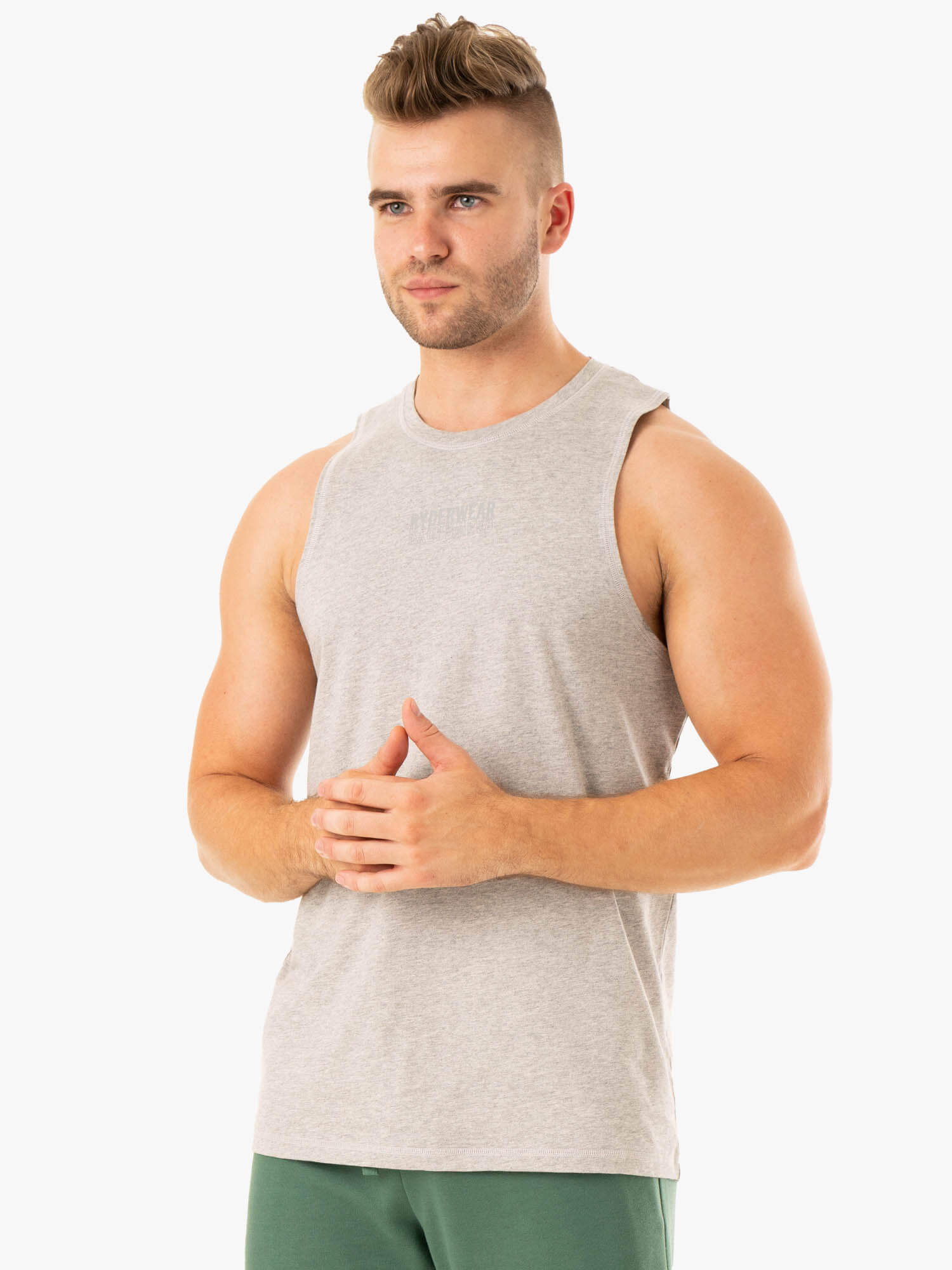 Limitless Baller Tank Top - Grey Marl | Women's Casual & Workout T-Shirt for Yoga, Gym & Everyday Wear