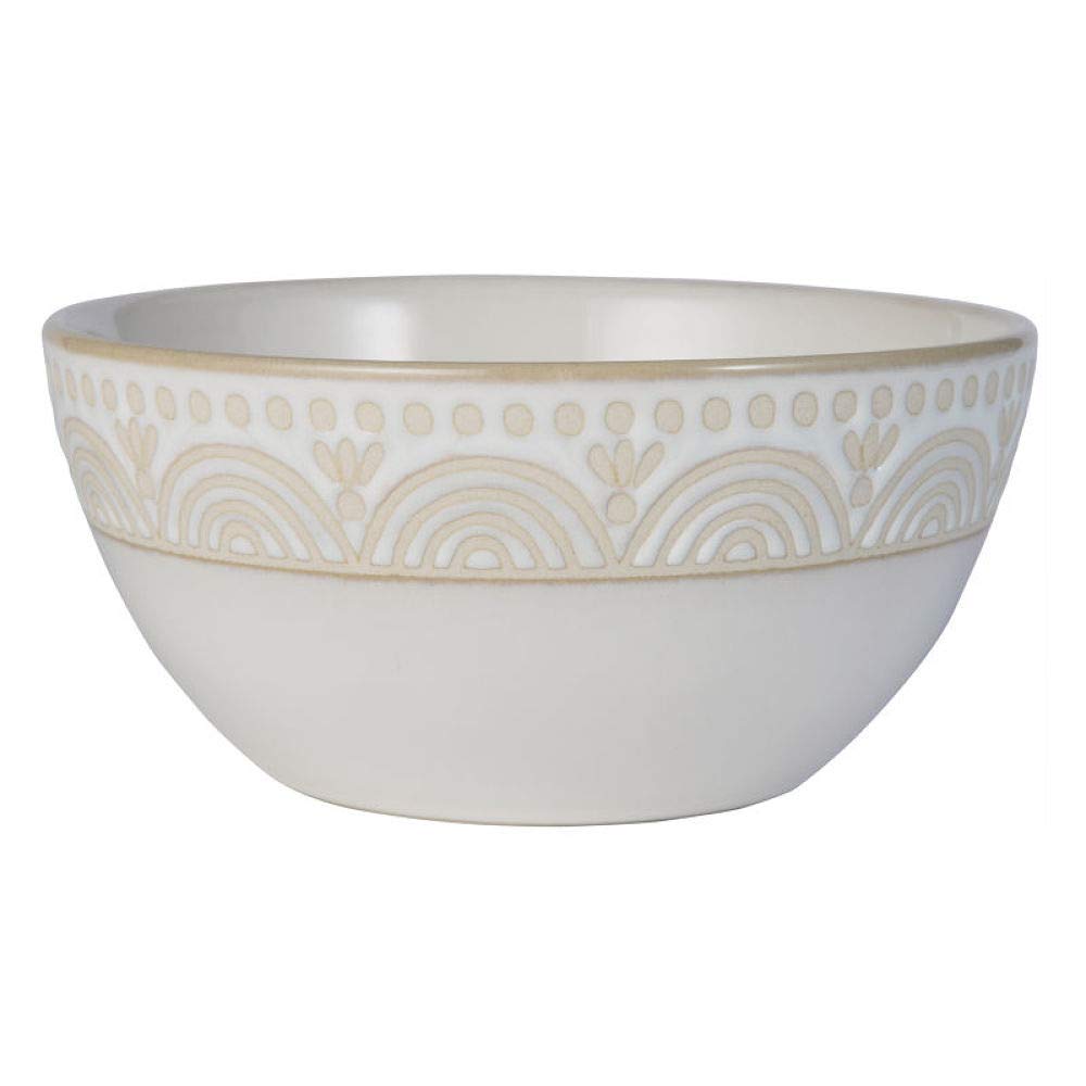 Pfaltzgraff Amelia Cream 16-Piece Dinnerware Set - Elegant Stoneware Plates, Bowls & Mugs for Everyday Dining, Family Gatherings & Special Occasions