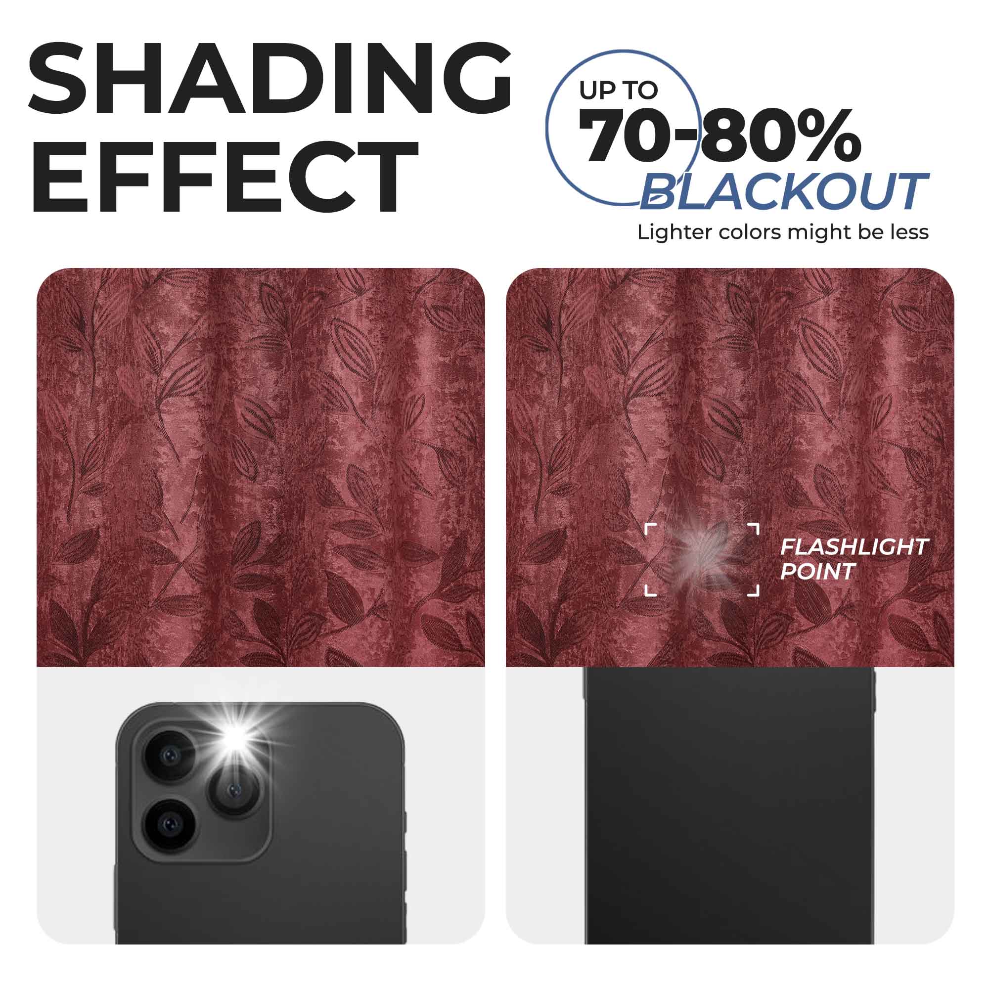 Machine Washable Blackout Curtains for Bedroom - Set of 2 Panels, Thermal Insulated Room Darkening Drapes for Nursery, Living Room & Home Theater