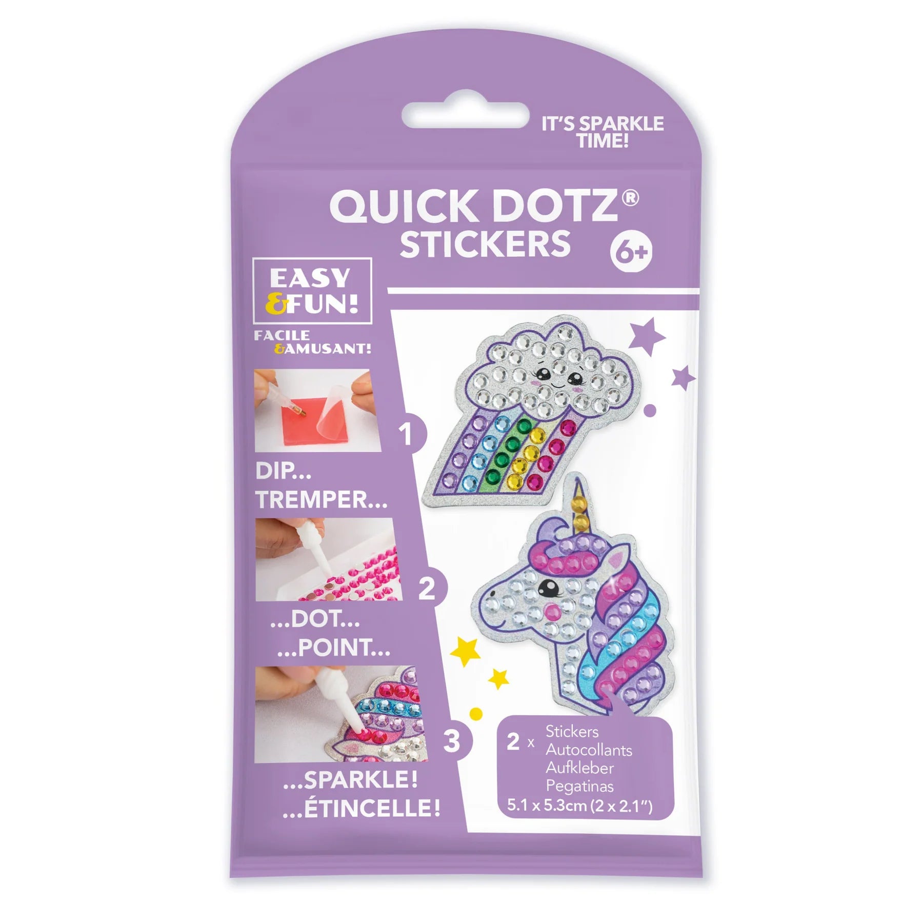 Toysmith Big Dotz - Fun and Creative Dot Art Stickers for Kids | Perfect for DIY Crafts, Scrapbooking, and Classroom Activities