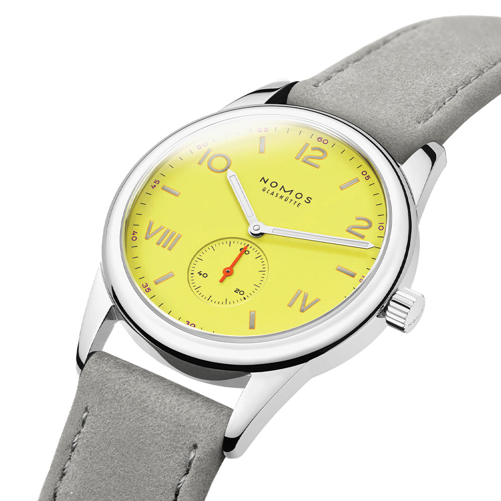 Club Campus 38mm Sapphire Back Watch with Starlight Dial & Leather Strap - Perfect for Casual Wear & Everyday Use
