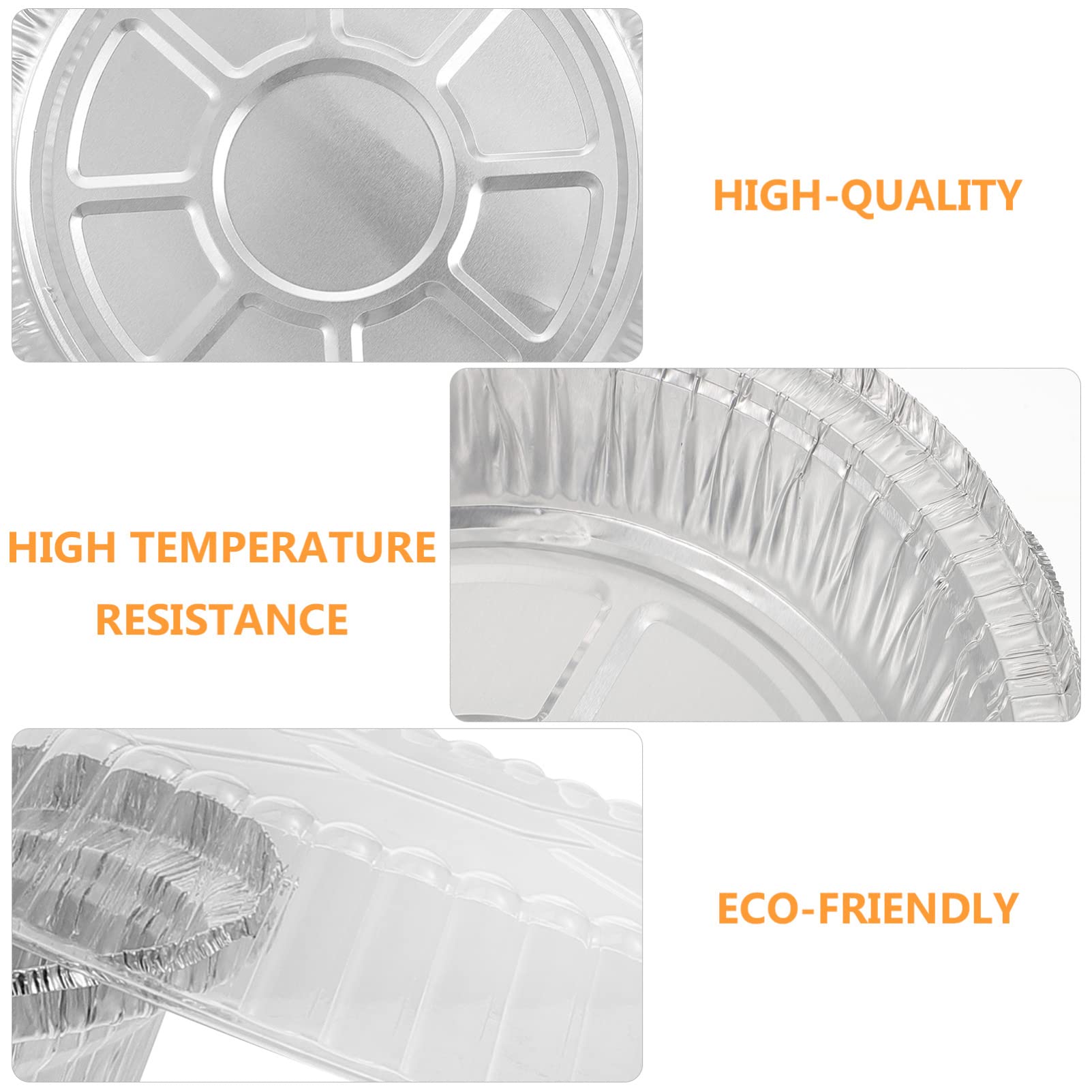 50-Pack Stackable Disposable Aluminum Foil Pans - Large Capacity Baking Trays for BBQ, Roasting, Storage & Pie Making - Perfect for Parties, Catering & Meal Prep
