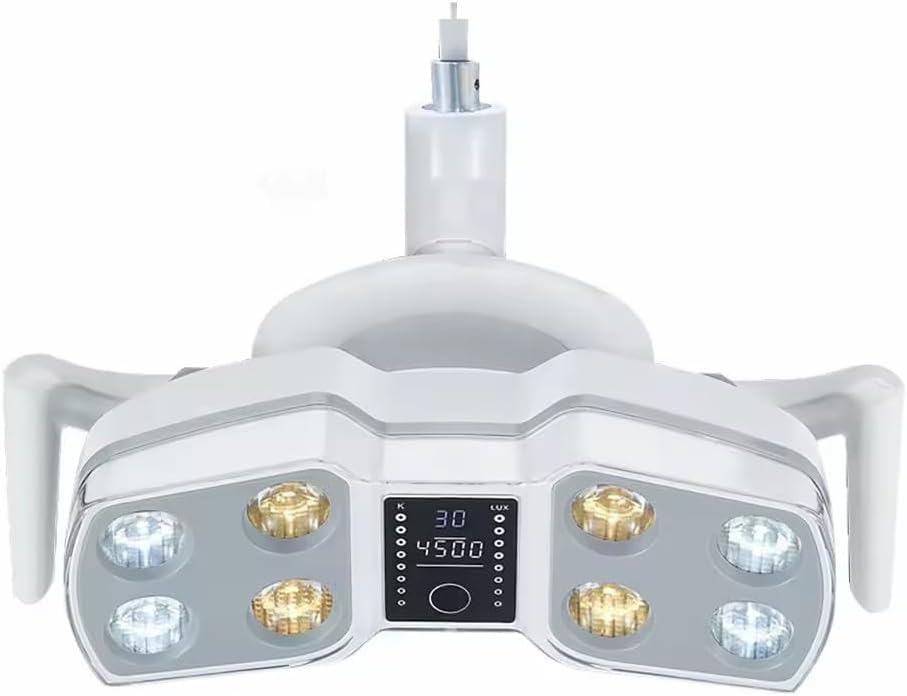 15W 8 LED Shadowless Dental Operatory Light with Dual Color Temperature & Adjustable Brightness - Perfect for Dental Implant Procedures, Oral Surgery and Clinical Examinations (KY-P126, 26mm)