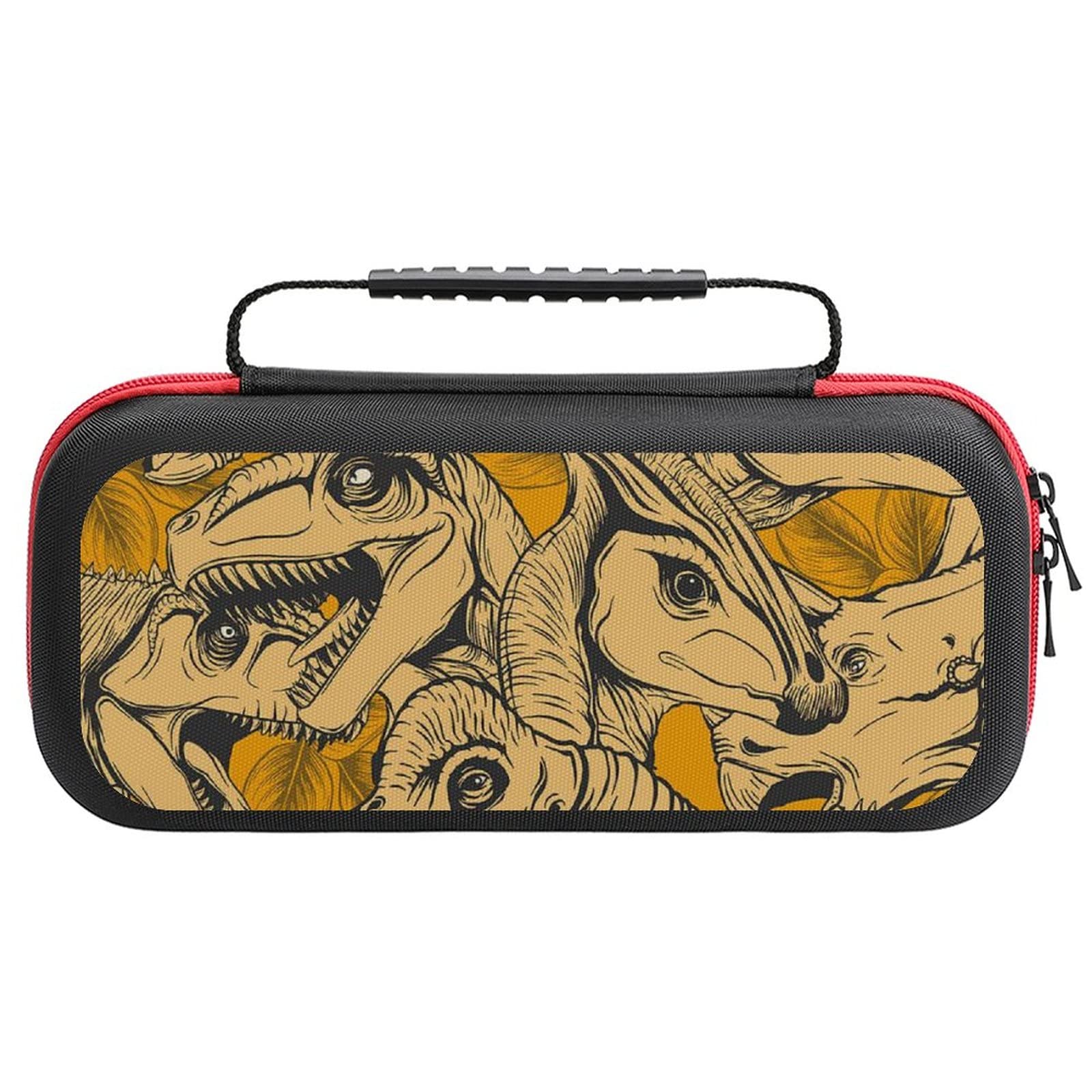 FunnyStar Dinosaur Cartoon Carrying Case for Nintendo Switch - Protective Storage Handbag with Cute Design | Perfect for Travel, Commuting & Gaming On-The-Go