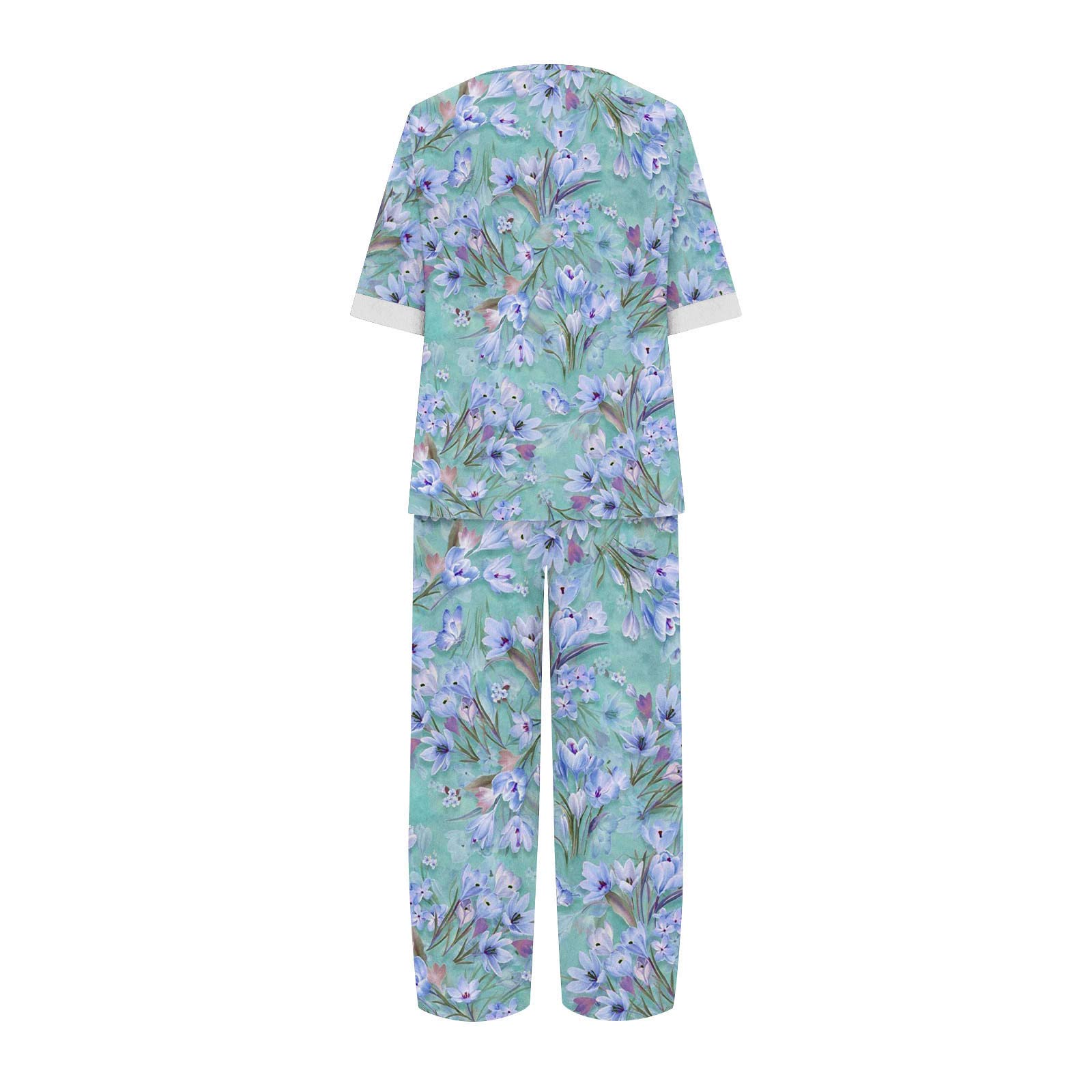 Oelaio Women's Wide Leg Lounge Pajama Set - 2 Piece Button Down Cotton Linen Pajamas with Oversized Pants | Soft & Breathable 100% Cotton Sleepwear | Perfect for Travel, Home Relaxation & Casual Outfits