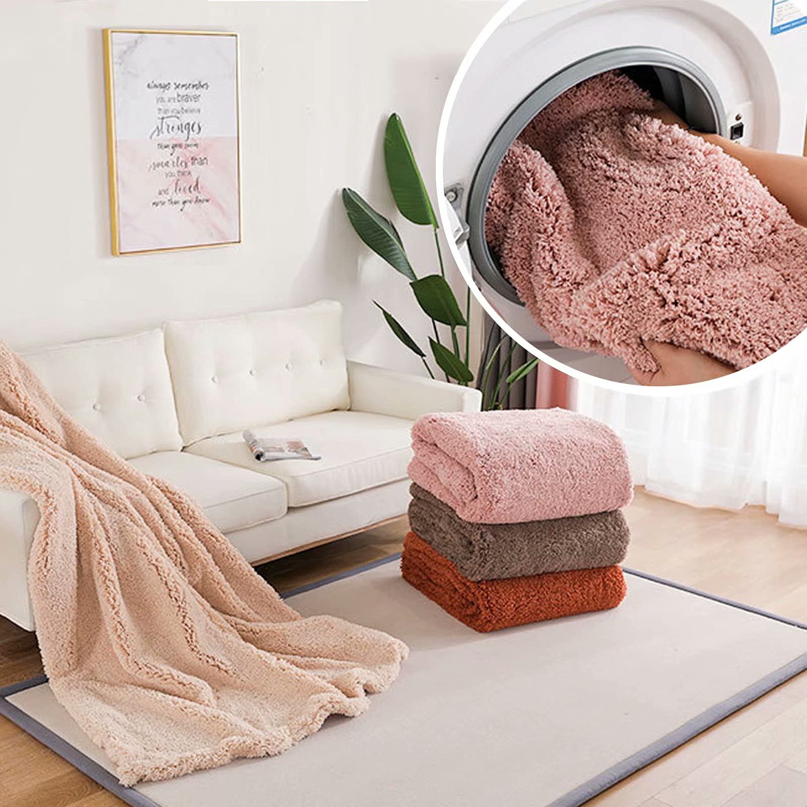 Custom Shaggy Trapezoid Bay Window Cushions - Soft Fluffy Plush Area Rugs for Modern Living Room, Nursery, Kids Bedroom & Dorm - Indoor Floor Carpet in Red - Perfect for Cozy Seating, Play Areas & Home Decor