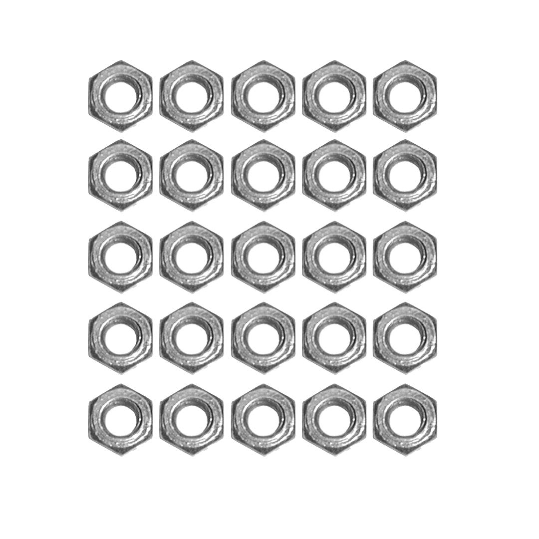 2-56 Thread Hex Nuts (20 Pack) - SUL497 Aircraft Hardware & Linkages - Perfect for Airplane Repairs, DIY Projects, and Industrial Applications
