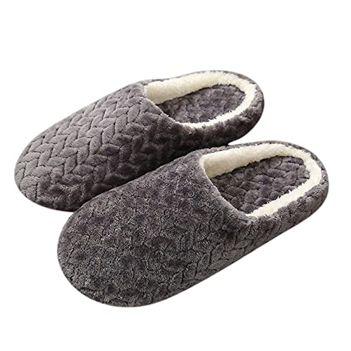 Aniywn Memory Foam Slippers for Men & Women - Soft Plush Lined House Shoes with Non-Slip Sole - Indoor/Outdoor Comfort for Home, Office, and Travel