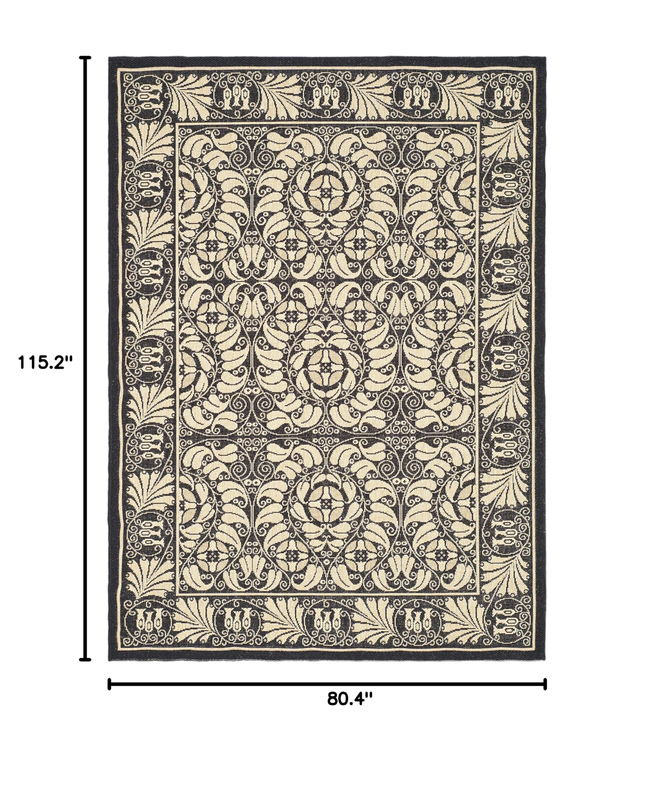 SAFAVIEH Courtyard Collection Area Rug - 6'7