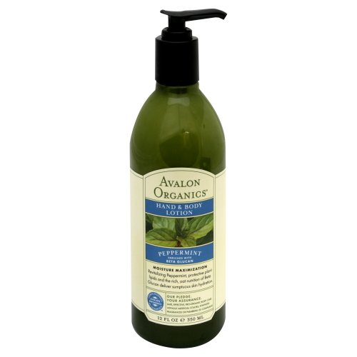 Avalon Peppermint Hand & Body Lotion - 12 Fl Oz - Moisturizing & Hydrating for Dry Skin - Perfect for Winter Care & Daily Use at Home or Office