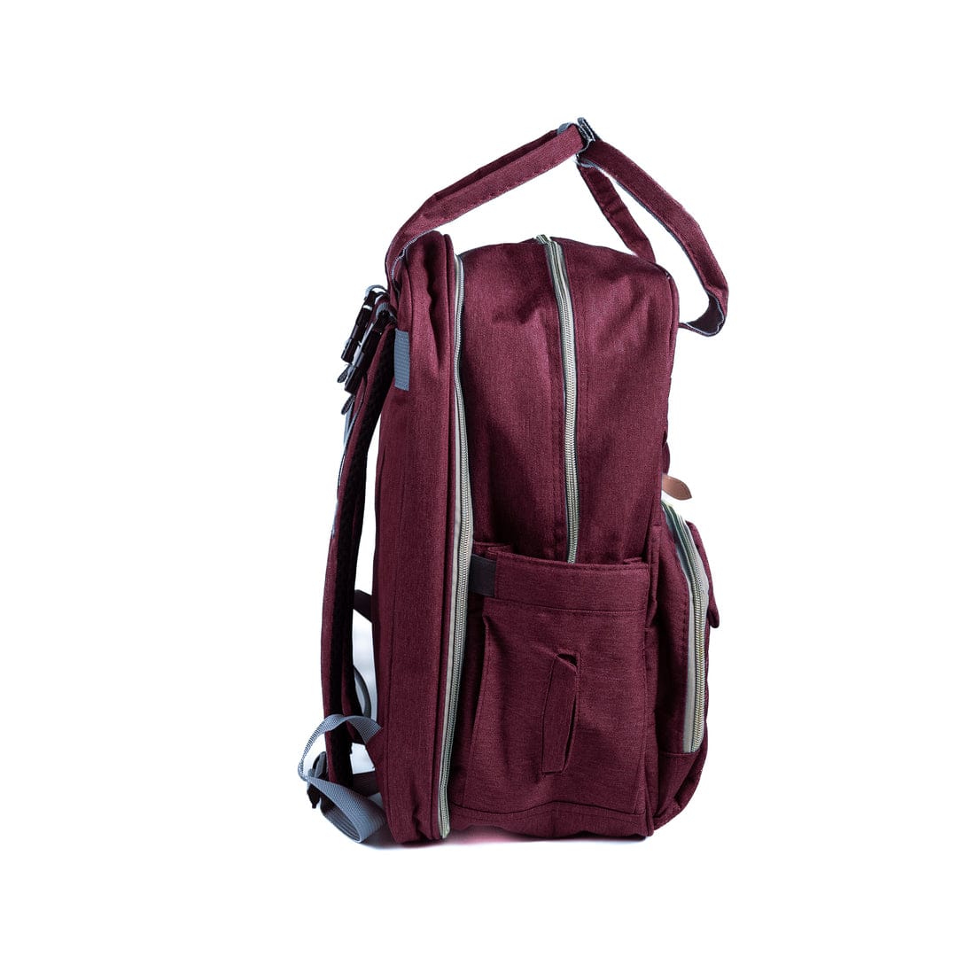 BabyBear Diaper Bag Backpack - Large Insulated Baby Bag with Changing Pad, Stroller Straps & Multiple Pockets for Travel, Daycare & Outings